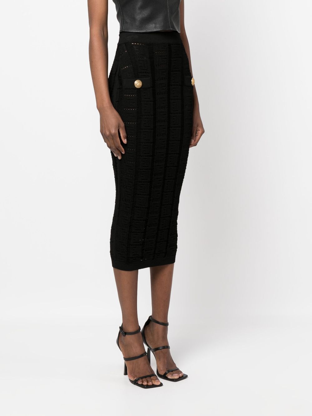 Balmain Black Skirts for Women - Elegant High Waist A-Line Mini Skirt | Perfect for Parties, Dates & Night Out