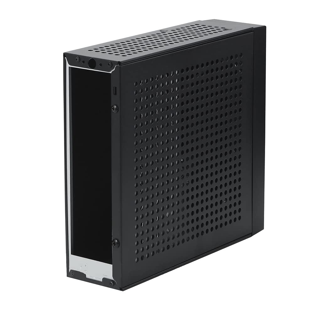 Mini ITX Computer Case with DC Power Supply - Compact Industrial Control Chassis for Home & Office Desktop PCs | Perfect for Small Space Setups & DIY Builds