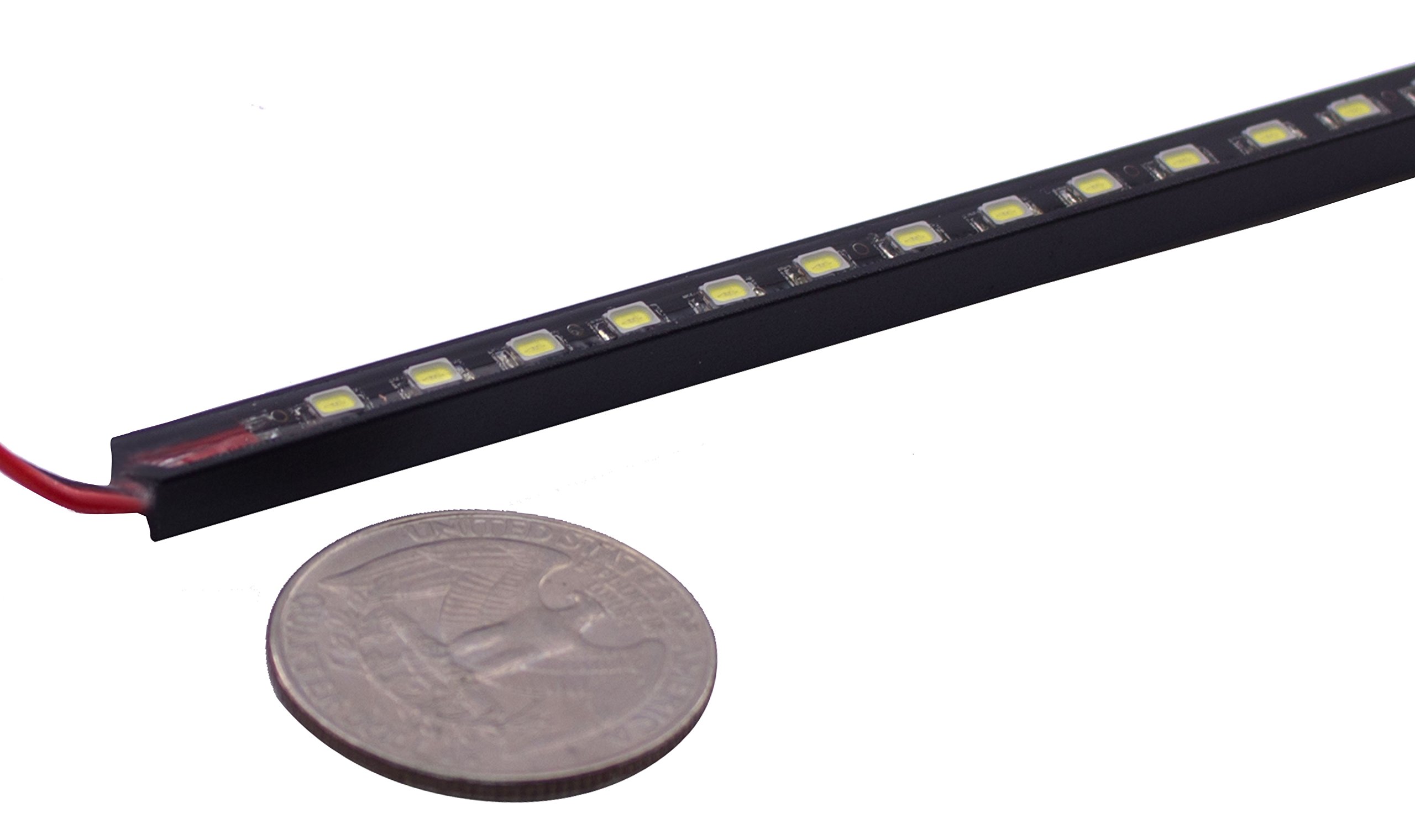Oznium Ultra Thin LED Light Bar - Red | High-Performance LED Light for Cars, Trucks, Motorcycles | Perfect for Off-Roading, Emergency Lighting & Vehicle Customization