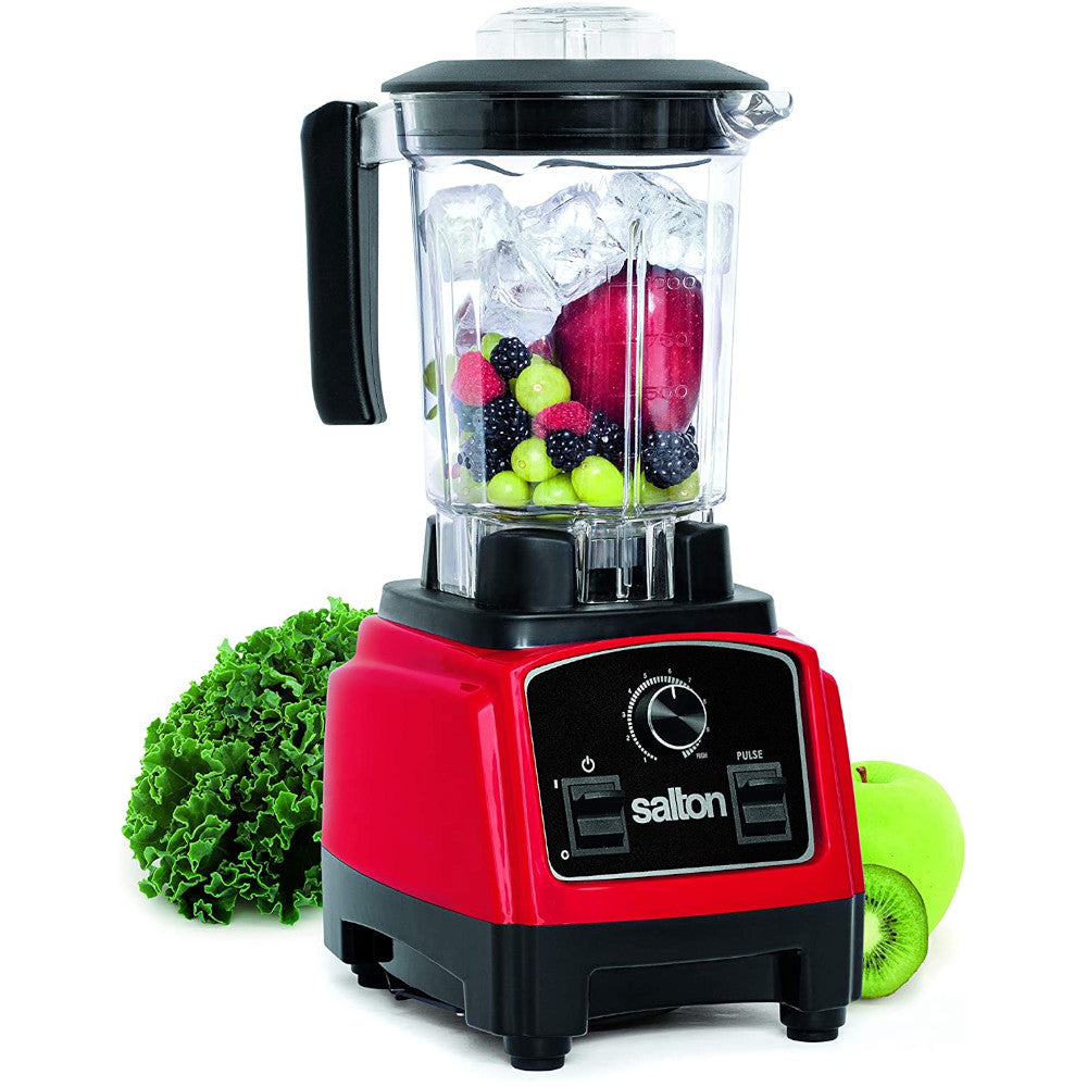 Salton BL1638R Compact Power Blender - 600W High-Speed Blender for Smoothies, Shakes & Food Prep - Perfect for Kitchen, Office & Small Spaces