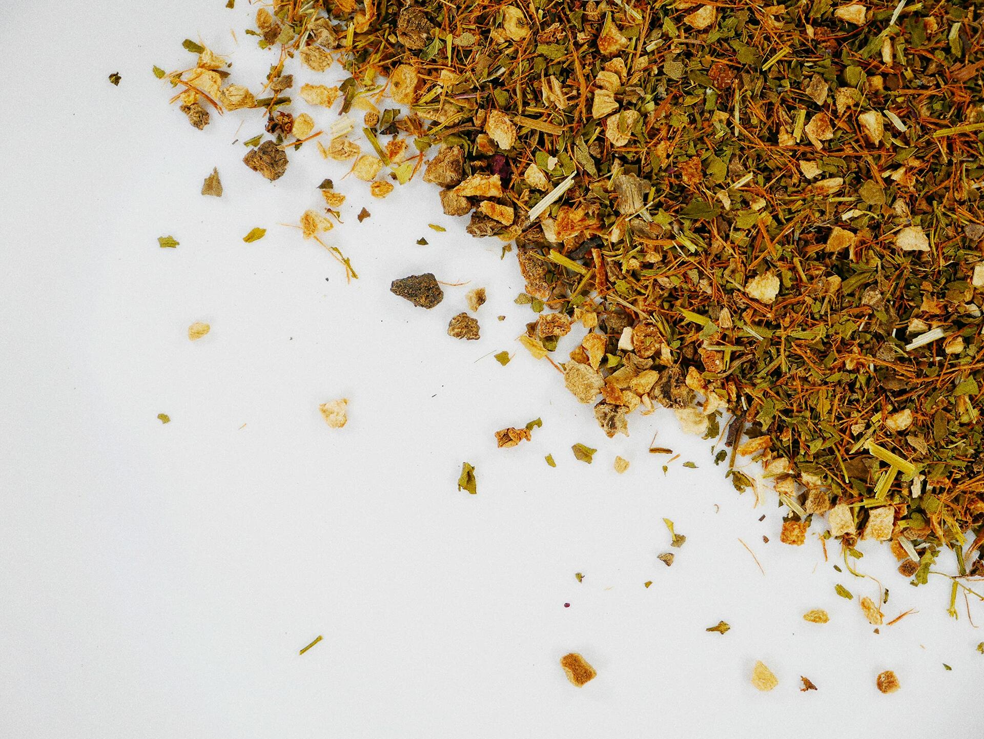 Organic Pain Relief Ginger Lemon Tea for Inflammation - 20 Servings (1.8 oz) Loose Leaf Herbal Tea - Soothing Drink for Headaches, Cramps & Joint Pain