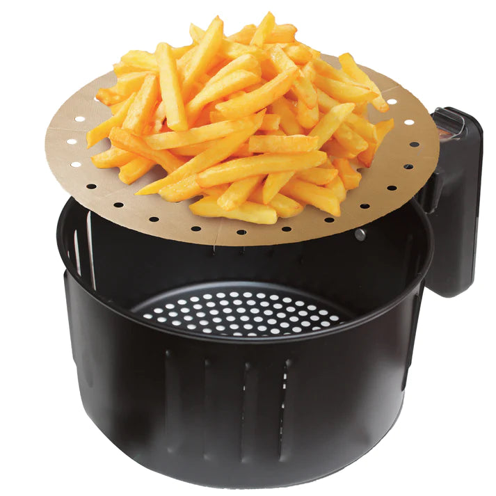 Non-Stick Air Fryer Basket Liners - Reusable & Dishwasher Safe - Perfect for Philips, Ninja, Cosori & More - Ideal for Healthy Cooking & Easy Cleanup