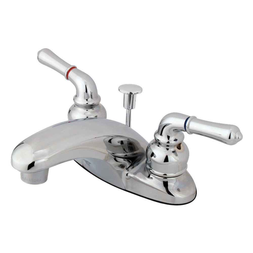 Kingston Brass KB622 4-Inch Centerset Bathroom Faucet - Chrome Finish, Single Handle, Easy Installation for Sink & Vanity | Perfect for Modern Bathrooms & Powder Rooms