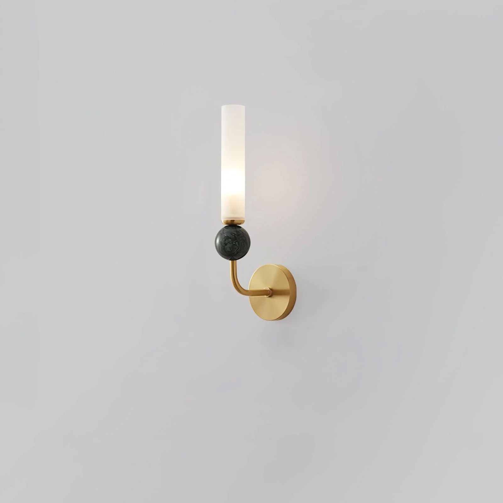 Elegant Marble Vertical Wall Lamp - Modern LED Sconce for Bedroom, Living Room & Hallway Lighting | Dimmable & Energy Efficient