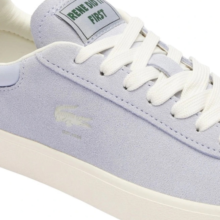 Lacoste Baseshot 124 Men's Sneakers - Light Blue & Off White Casual Shoes for Walking, Running & Everyday Wear