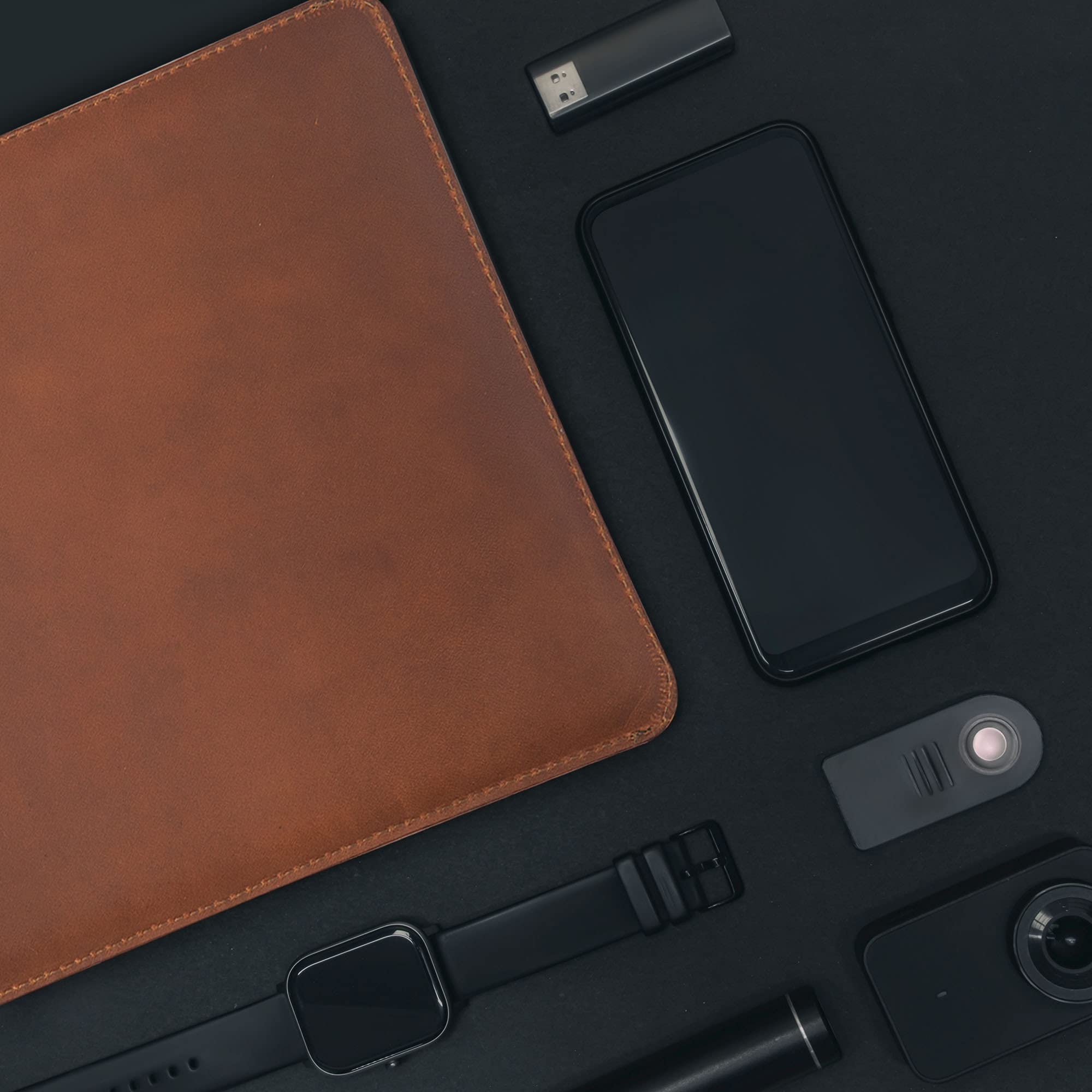 Premium Genuine Full Grain Leather MacBook Air M2 Sleeve - Fits 13, 14 & 16 Inch MacBooks - Slim Protective Case with Real Wool Lined Pocket (Saddle Brown) - Perfect for Travel, Office & Daily Commute