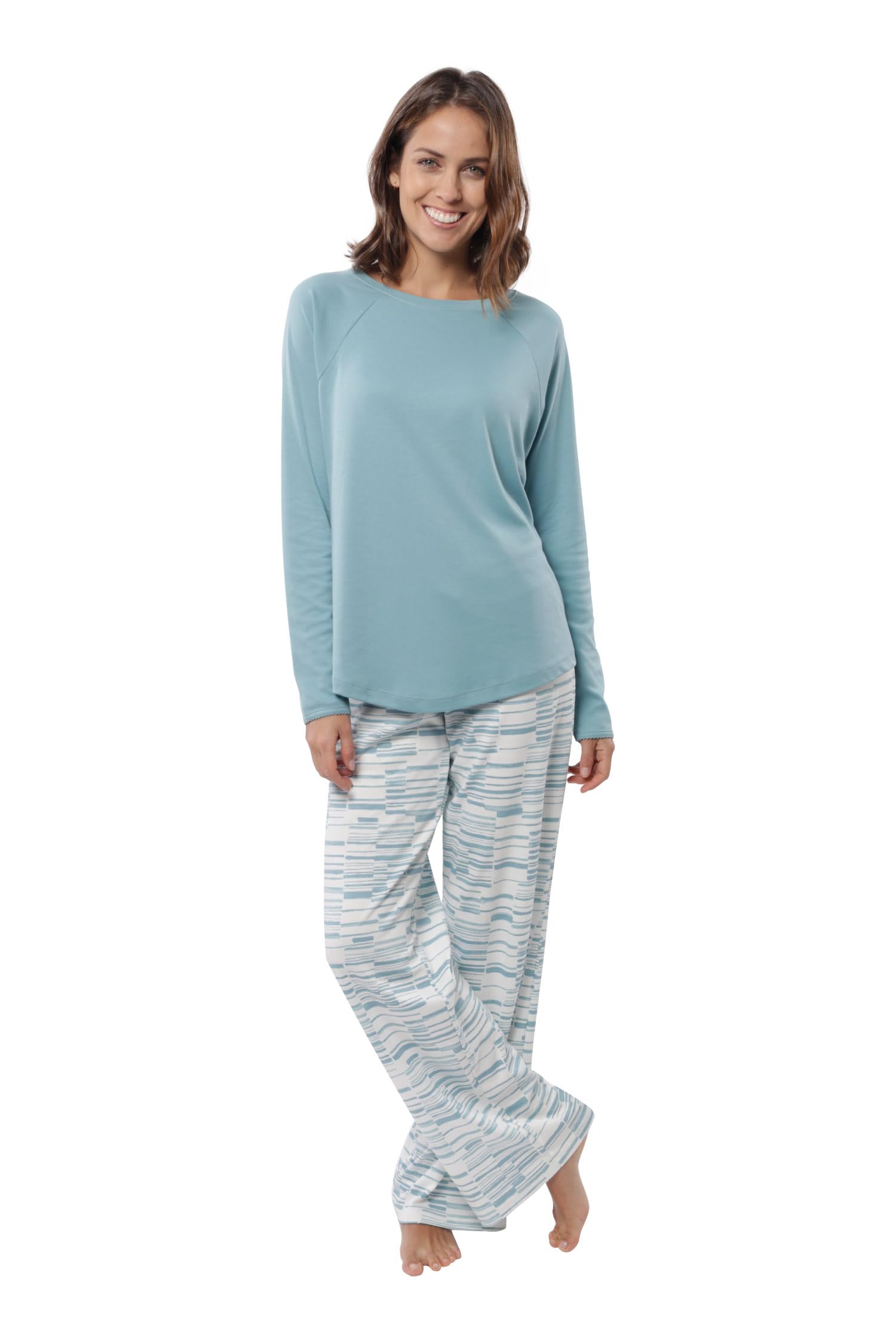 Premium Pima Cotton Women's Pajama Set - Ultra Soft Sleepwear for Women | Lounge & Sleep Comfort | Perfect for Relaxing at Home, Spa Days & Cozy Nights