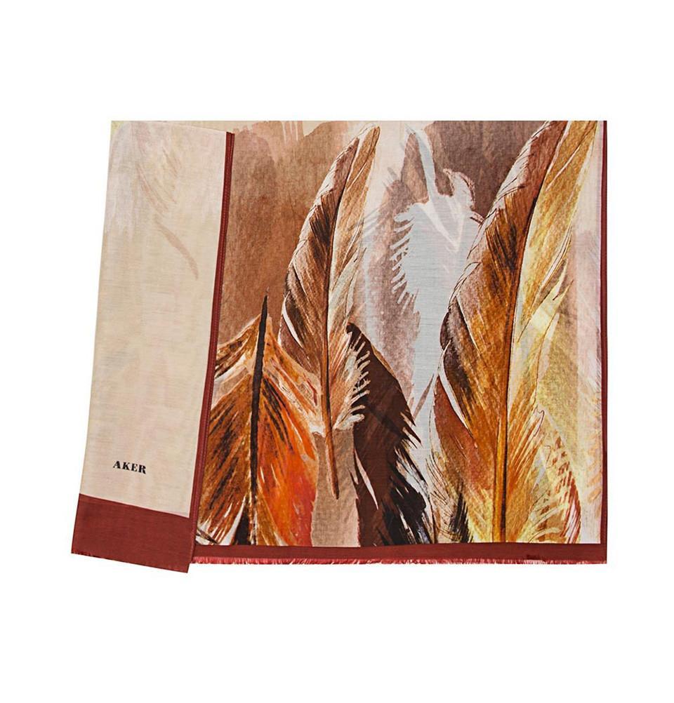 Aker Silk Cotton Patterned Hijab Shawl #7343 441 - Elegant Muslim Headscarf for Women, Soft & Breathable Wrap for Daily Wear, Prayer, and Special Occasions