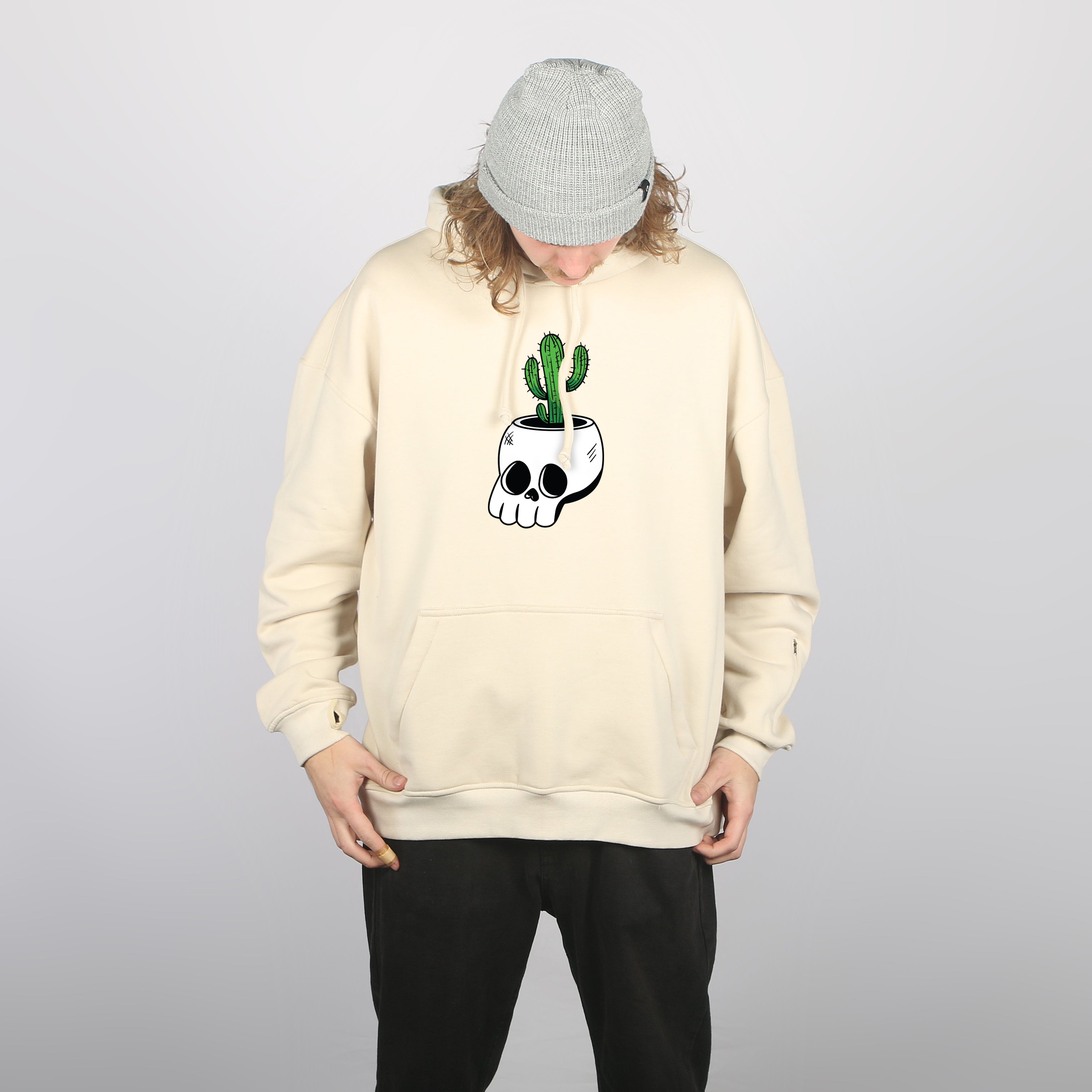 IRS Men's DWR Oversized Fit Hoodie - Water-Resistant Pullover for Casual Wear, Outdoor Activities & Street Style Fashion