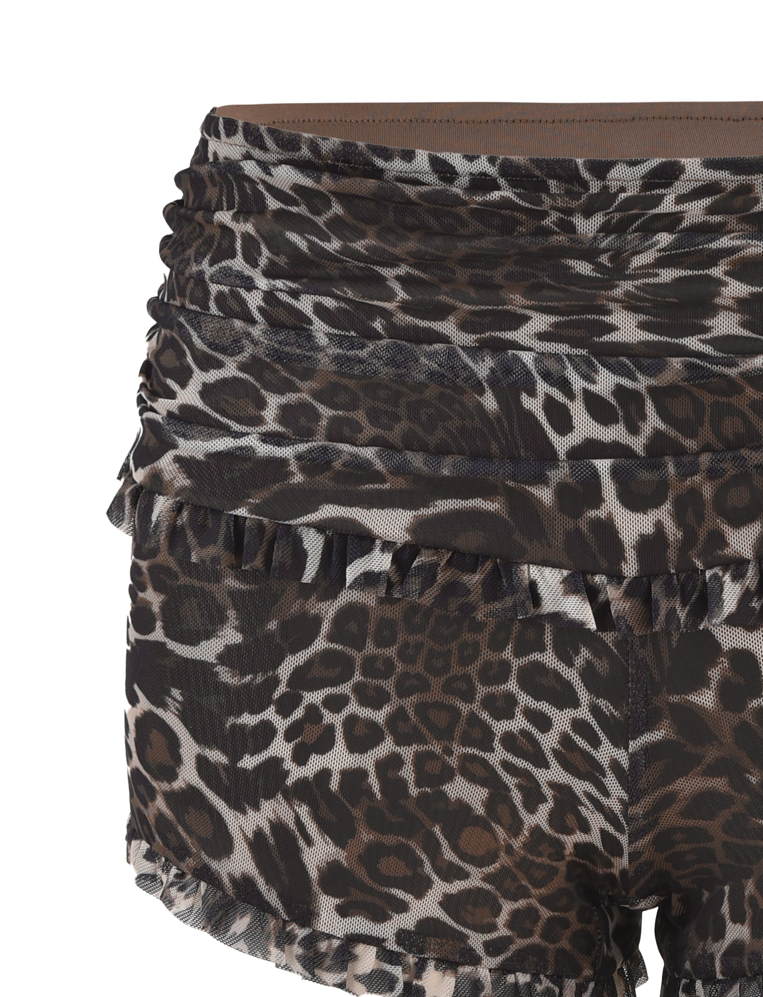 Ginny Short Neutral Leopard Print - Stylish Casual Shorts for Women | Perfect for Summer Outfits, Beachwear & Lounge