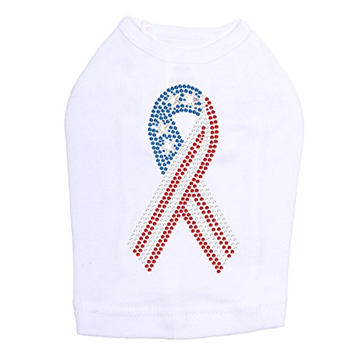 Red White & Blue Patriotic Dog Shirt - Medium Size for Dogs - Perfect for 4th of July, Memorial Day & Independence Day Pet Outfits