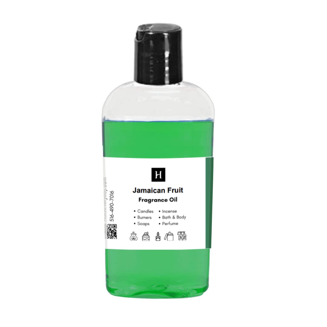 Halal Everyday Fragrance Oil - 8 oz Pure Concentrated Scent for Soap Making, Candle Warmers, DIY Perfume, Body Oil & Incense - Jamaican Fruit & Other Variants - Perfect for Home, Spa & Aromatherapy Use