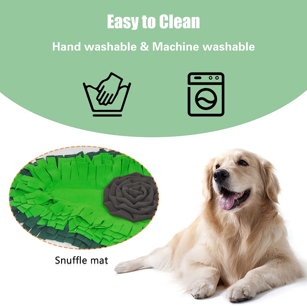 Durable Snuffle Mat for Dogs & Cats - Interactive Pet Feeding Mat with Foraging Toy - Encourages Natural Hunting Skills - Perfect for Slow Feeding & Mental Stimulation for Puppies, Kittens & Bunnies