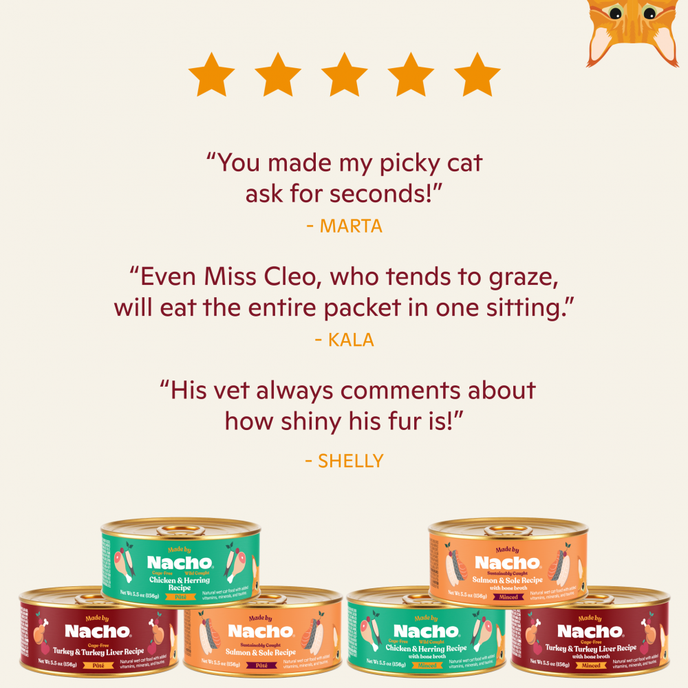 Premium Cage-Free Turkey & Turkey Liver Minced Cat Food Recipe with Bone Broth - Grain-Free, High-Protein Wet Cat Food for Adult & Senior Cats - Perfect for Picky Eaters & Digestive Health