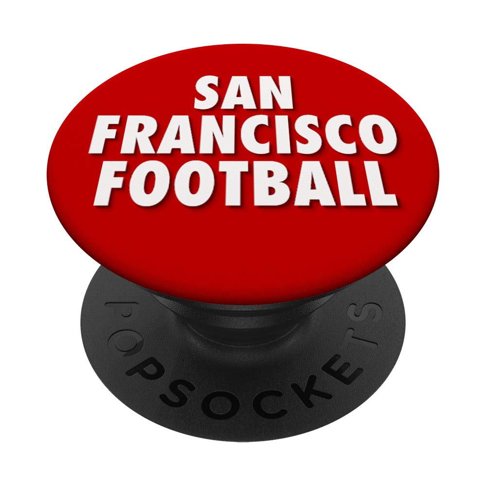 San Francisco 49ers Football Team PopSockets Swappable PopGrip - SF Fan Gear for Phones & Tablets - Perfect for Game Day, Travel & Everyday Use