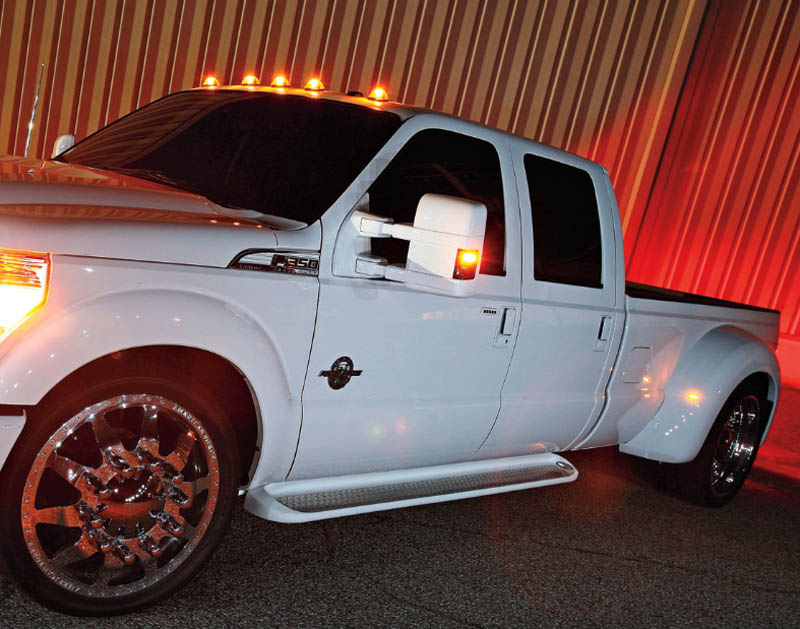 4pc Smoked Lens LED Fender Bed Side Marker Lights (Amber + Red) for Dodge RAM HD - Durable Waterproof Truck Accessories for Night Driving & Off-Road Safety