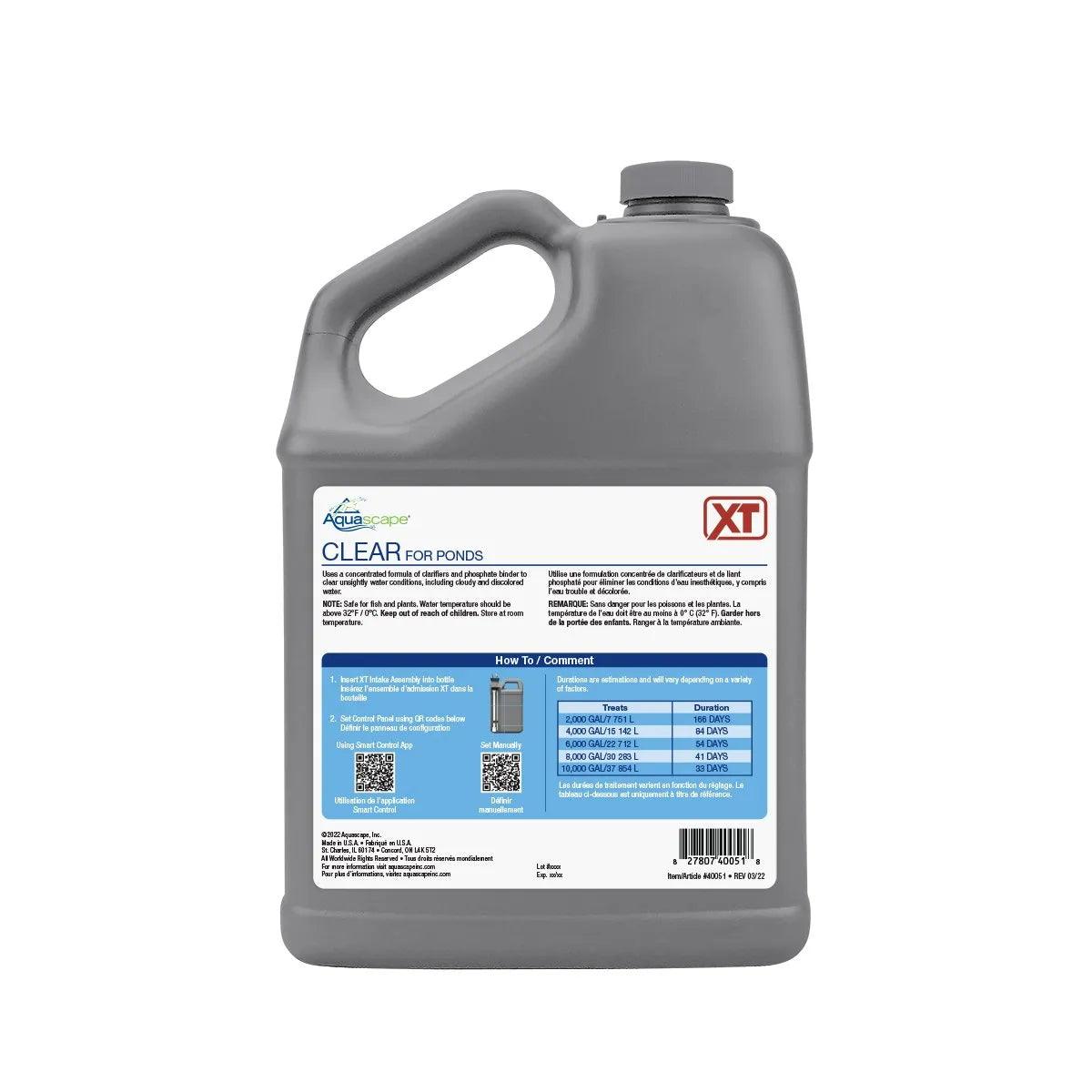 Clear for Ponds XT - Premium Pond Water Clarifier | Eliminates Algae & Cloudy Water | Safe for Fish & Plants | Perfect for Garden Ponds, Koi Ponds & Water Features