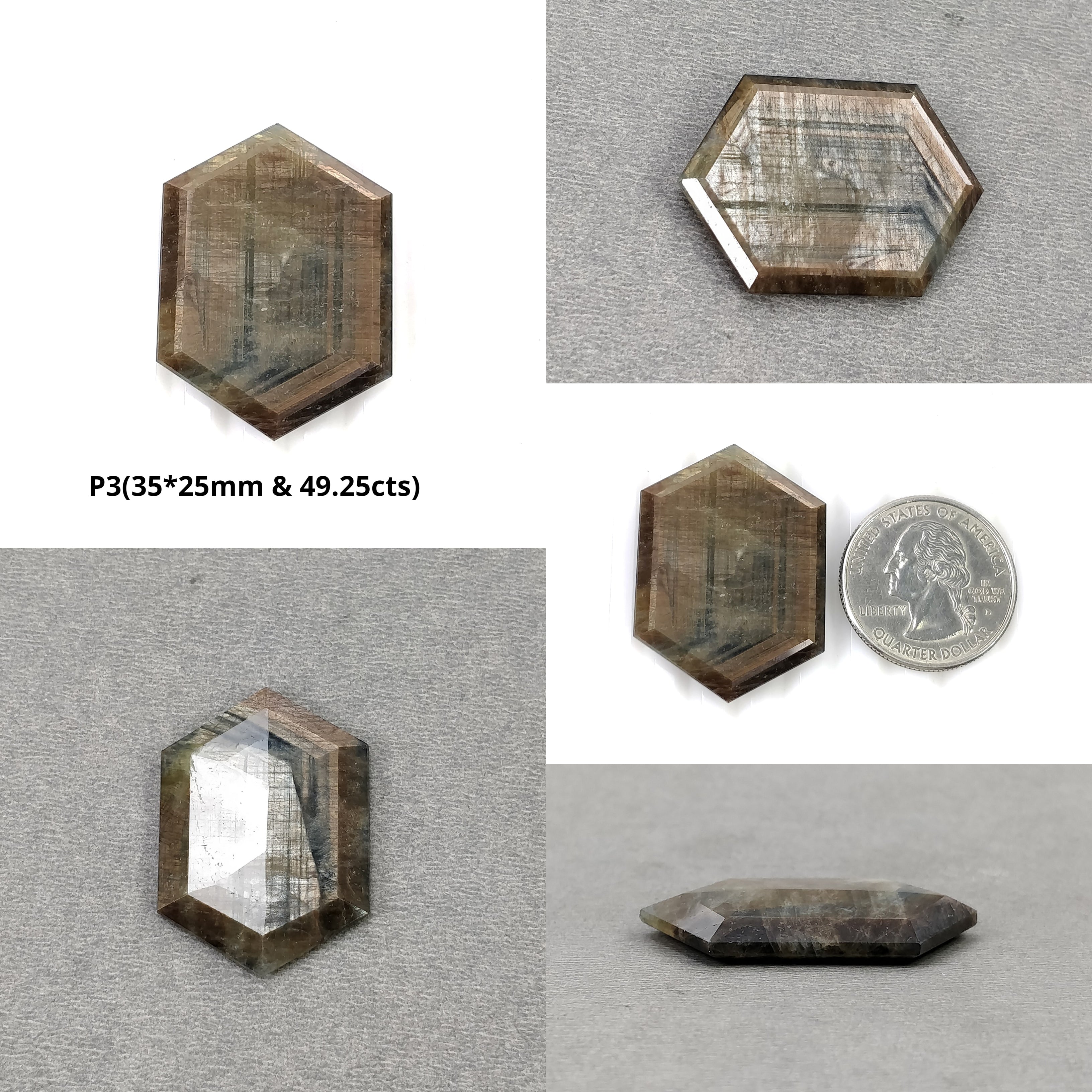 Natural Untreated Golden Brown Chocolate Sapphire Gemstone - Hexagon Cut 1pc for Jewelry Making, Engagement Rings & Unique Gift Ideas