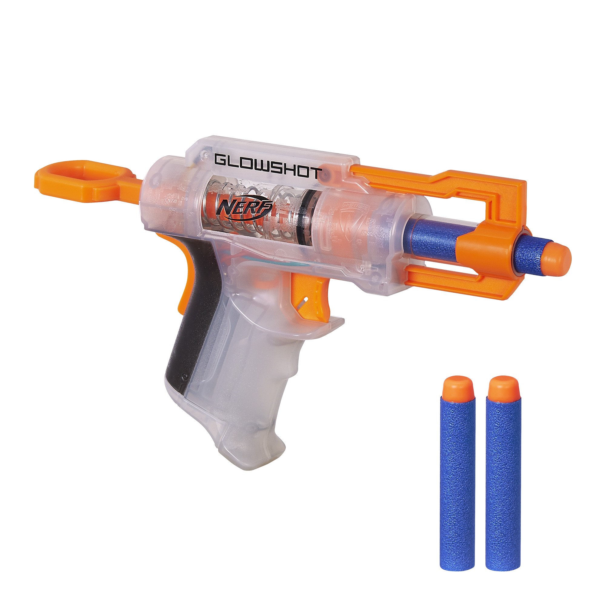 Nerf Glowshot Blaster Toy - Glow in The Dark Foam Dart Gun for Kids & Adults - Perfect for Nighttime Battles, Outdoor Play & Nerf War Games