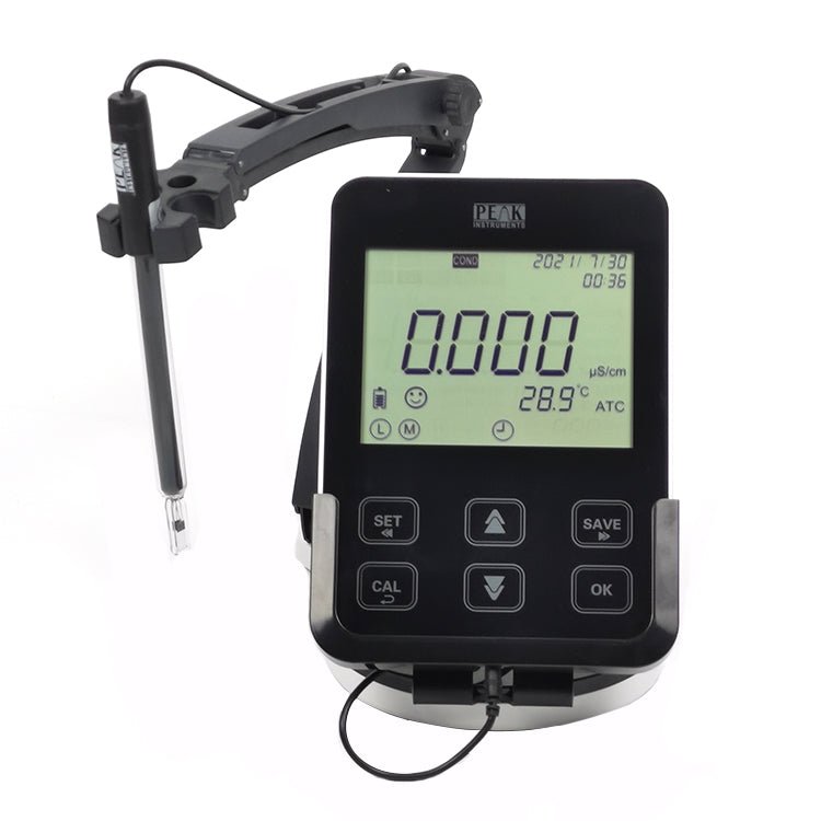 Professional Benchtop Multi Parameter Water Quality Meter - Measures pH, DO, Conductivity with USB/SD Data Logging | Ideal for Laboratories, Aquariums & Environmental Testing