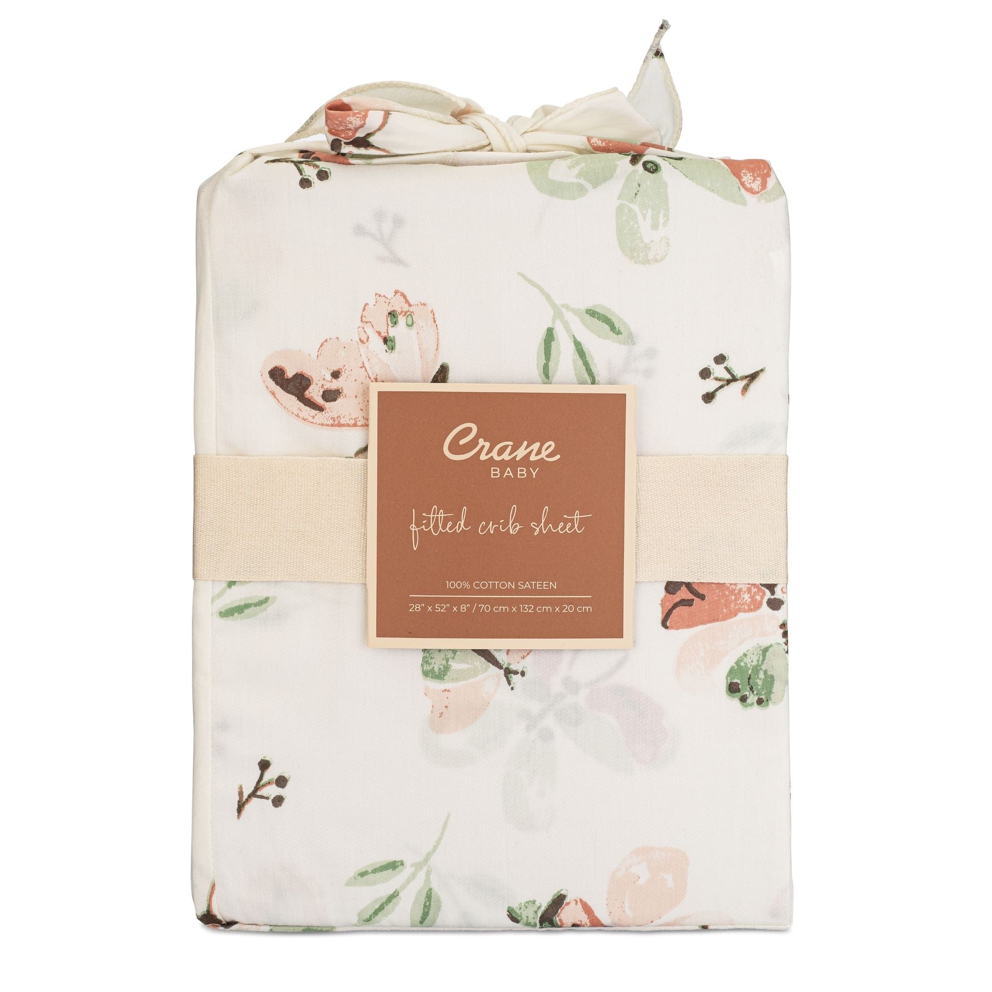 Organic Cotton Crane Baby Parker Fitted Crib Sheet - Soft Hypoallergenic Nursery Bedding for Boys & Girls - Perfect for Nursery, Daycare & Travel Cribs
