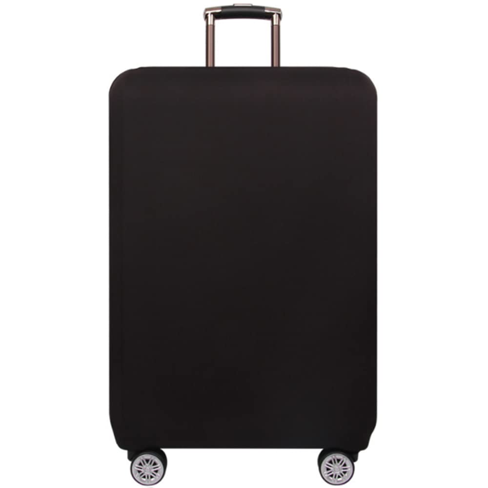 Spandex Suitcase Cover for 18-32 Inch Luggage - Washable Travel Luggage Protector for Wheeled Suitcases (Size S: 18-21 Inch, Black) | Perfect for Airplane Travel, Vacation & Business Trips