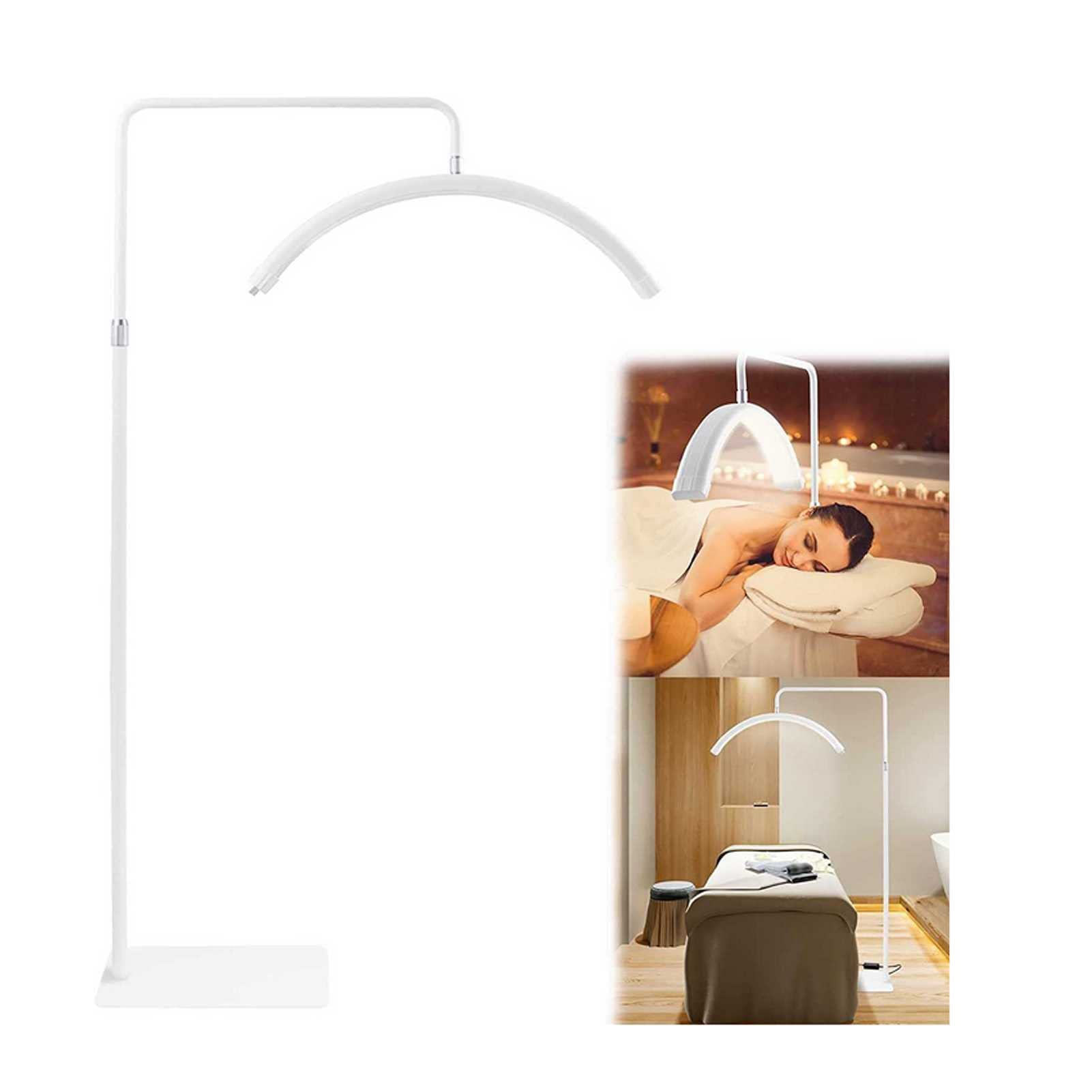 Xianfei LED Moon Light Floor Lamp - 40W Adjustable Color Temperature (3000K-6000K) for Beauty, Skincare, Spa, Lashes & Eyebrows - Perfect for Makeup, Photography, Salon & Home Decor Lighting