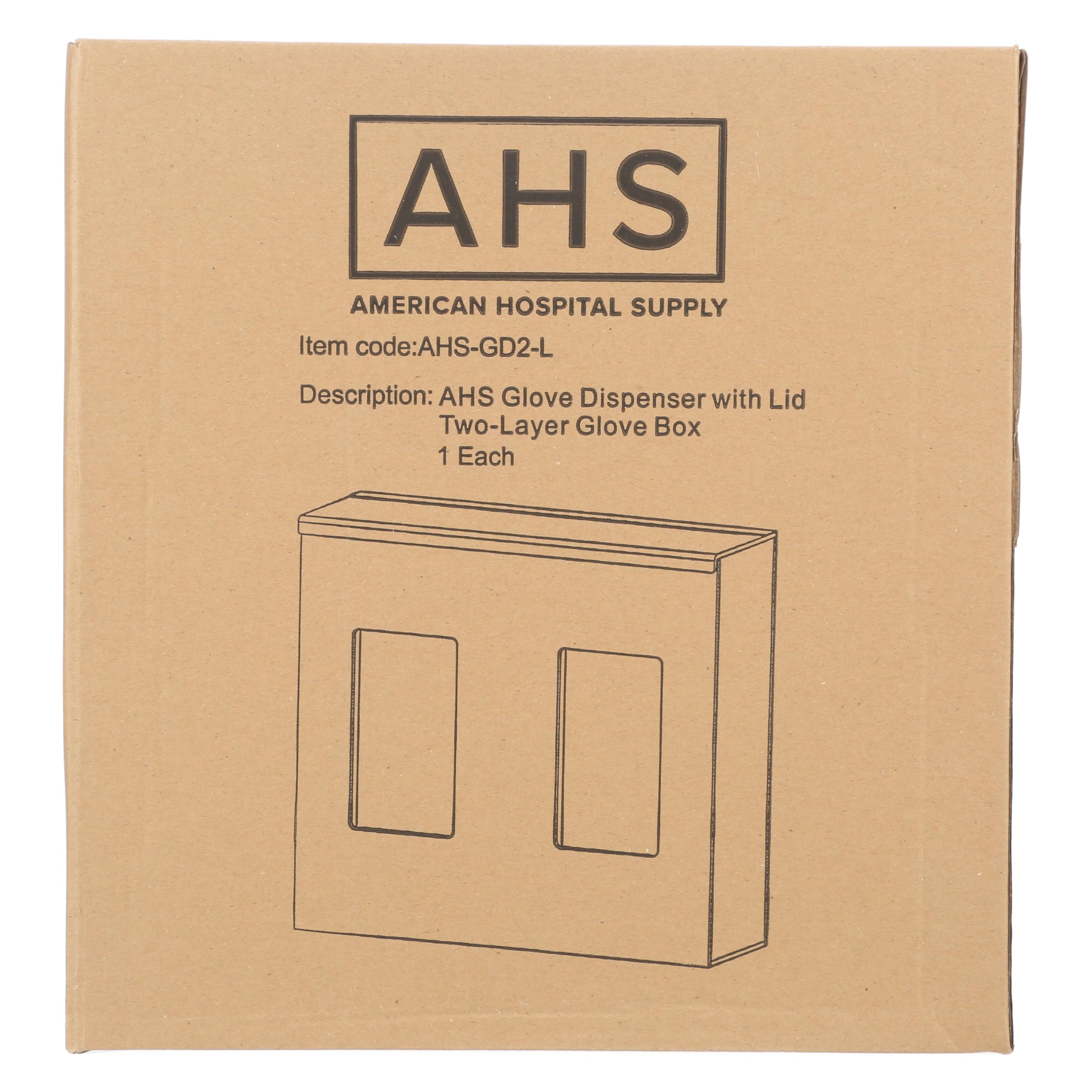 Triple Hygiene Dispenser with Lid - 3 Compartment Glove Holder for Hairnets, Face Masks & Shoe Covers | Wall Mount or Countertop Installation | Perfect for Hospitals, Salons & Food Service Areas