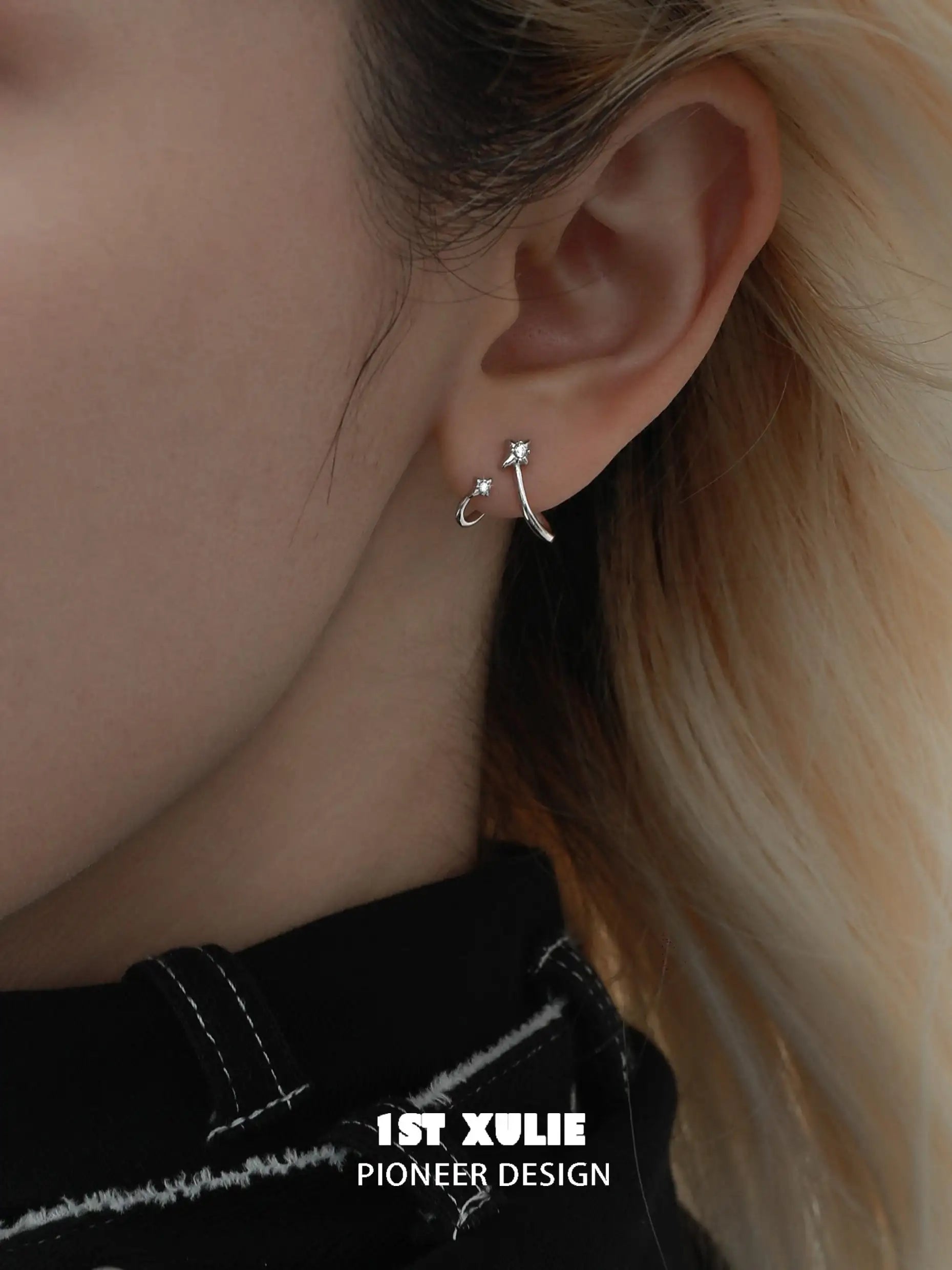 S925 Sterling Silver Twisted Zircon Earrings for Women - Hypoallergenic Cubic Zirconia Stud Earrings | Perfect for Wedding, Party & Everyday Wear