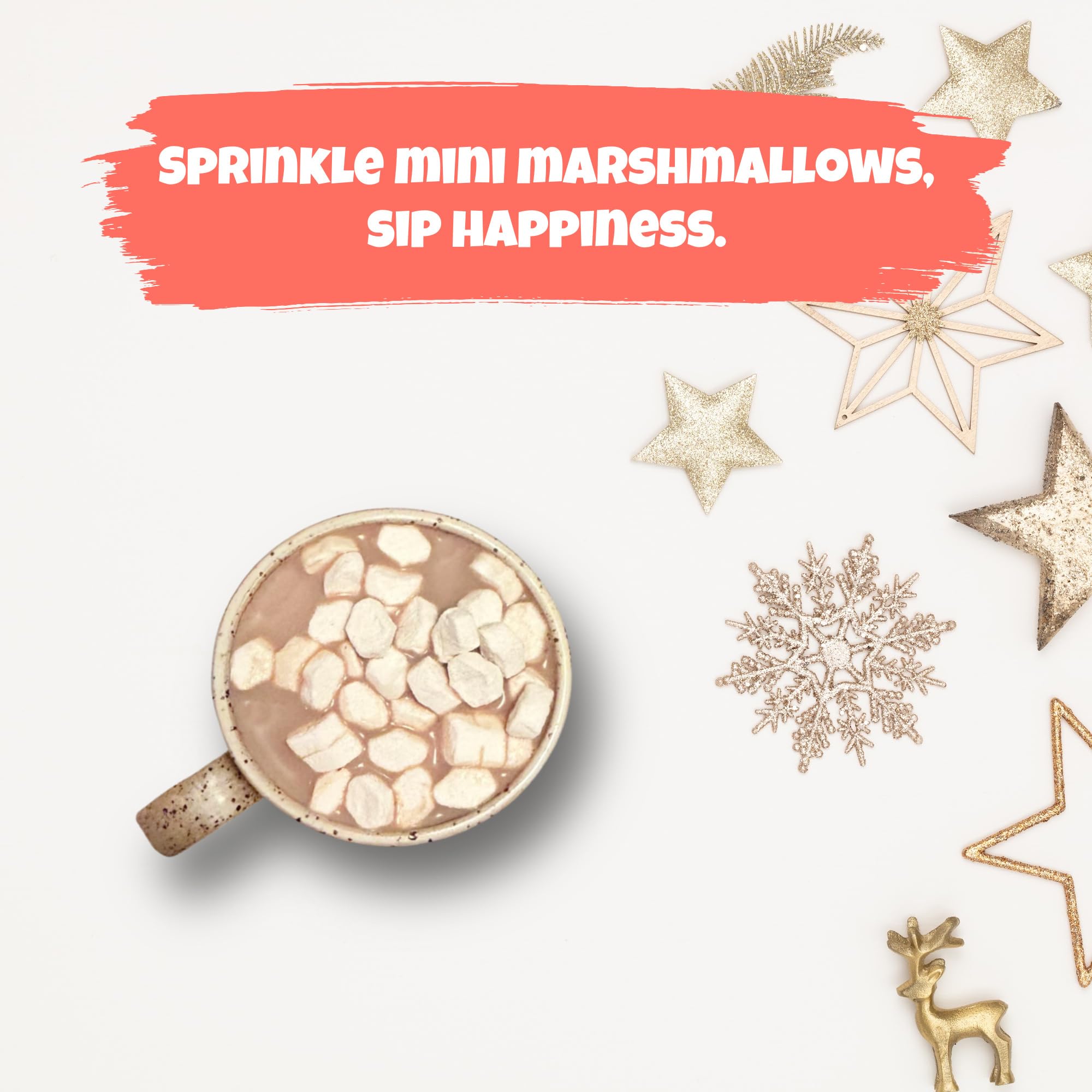 Vanilla Dehydrated Mini Marshmallow Bits 8oz - Fresh White Marshmallows for Baking, Hot Cocoa & Desserts - Perfect for Camping, S'mores & Party Treats