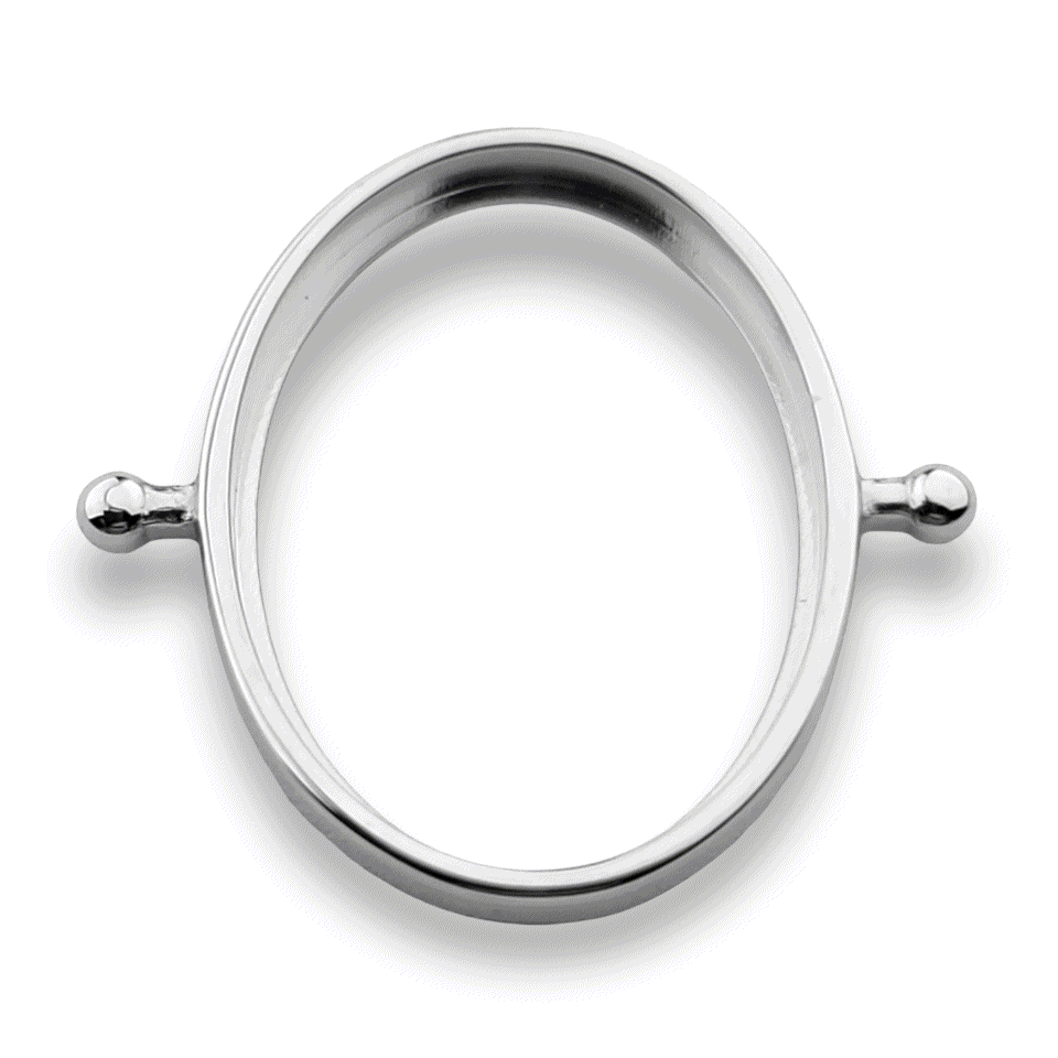 DIY Oval Element Bezel for Jewelry Making - Premium Metal Bezel Setting for Pendants, Earrings & Rings - Perfect for Handmade Crafting & DIY Jewelry Projects