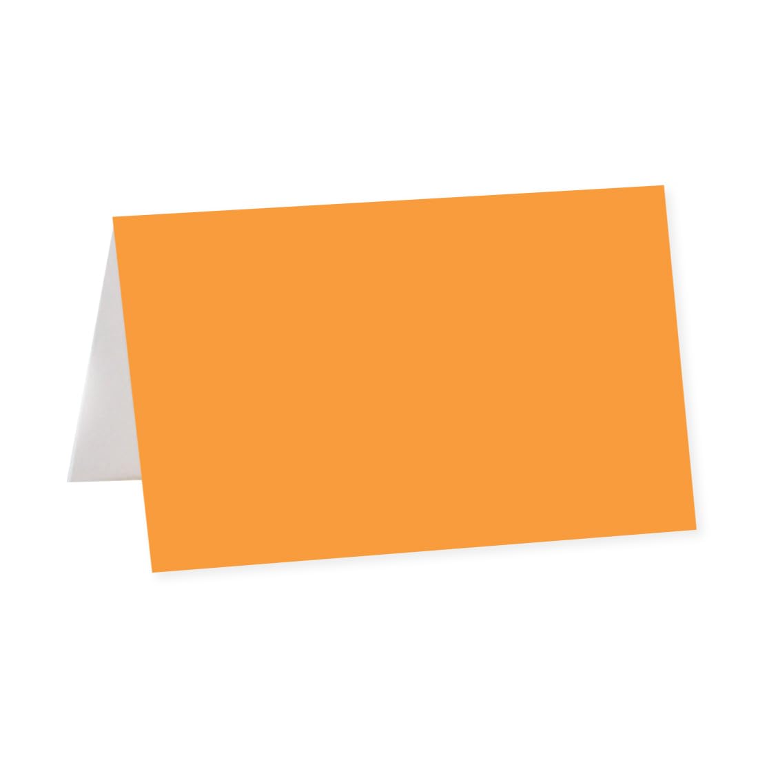 Andaz Press Printable Table Tent Place Cards - 20-Pack Orange Blank Name Cards for Wedding, Baby Shower & Graduation | Elegant Seat Placement for Dining Events, Buffets & Special Occasions