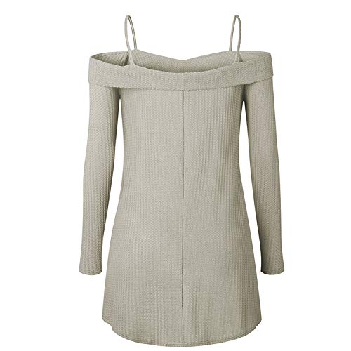 Stylish Strap-Wrapped Knitted Waffle Sweater for Women - Soft Grey Winter Pullover | Perfect for Casual Outfits, Office Wear & Cozy Evenings