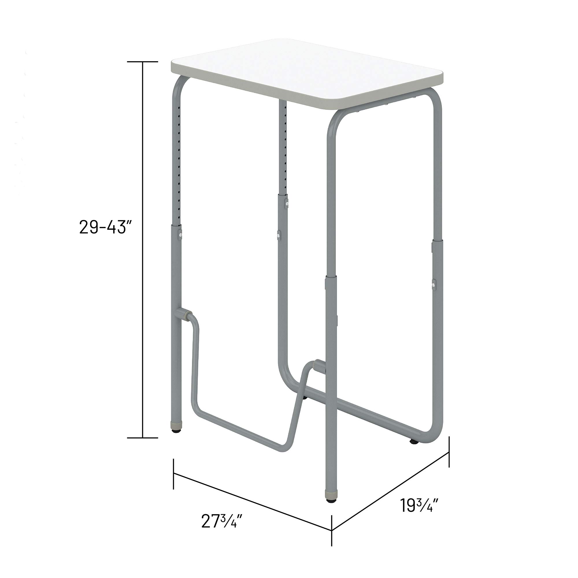 Safco AlphaBetter Adjustable Standing Desk 29-43 Inch Height, Dry Erase Surface - Perfect for Classroom, Homeschool & Office Workspace