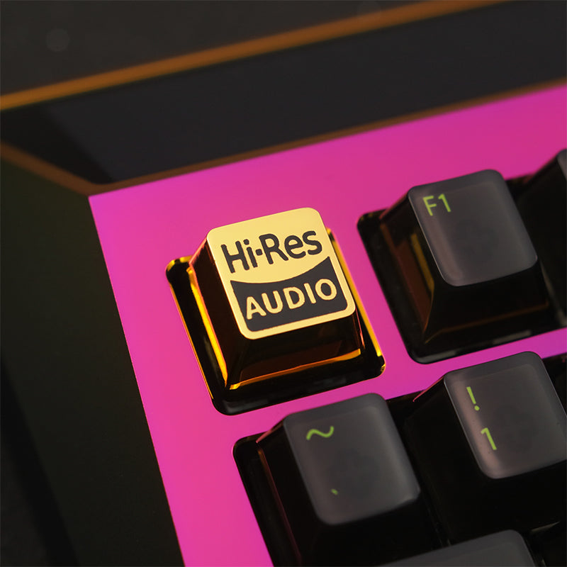 Premium HIFI Certified Gold Plated Mechanical Keyboard - Zinc Aluminum Alloy Custom Keycaps for Gaming, Typing & Office Work