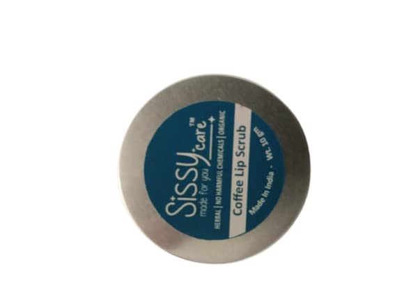 Exfoliating Coffee Lip Scrub for Dark Lips - 10g Natural Lip Care to Reduce Pigmentation & Hydrate - Perfect for Daily Lip Exfoliation & Softening - Pack of 1