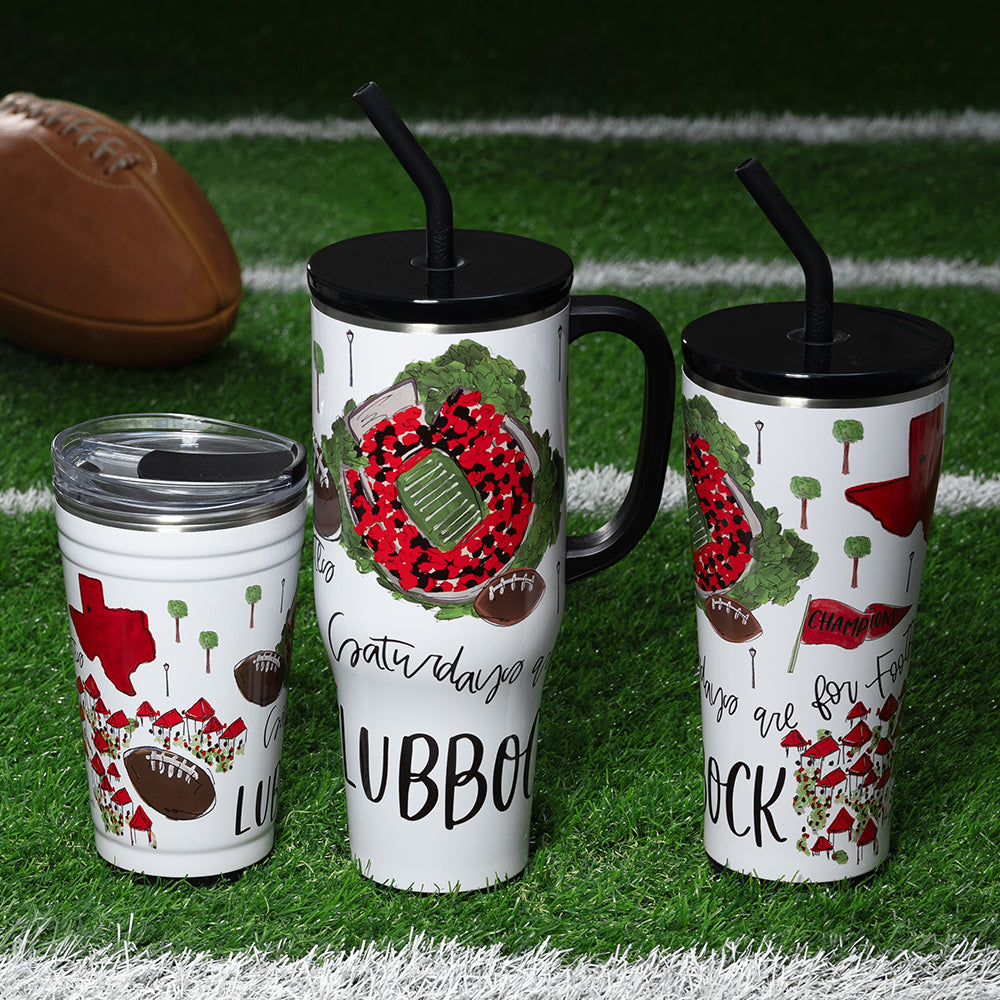 40oz Saturdays in Lubbock Mega Mug - Large Insulated Tumbler for Coffee, Tea & Cold Drinks - Perfect for Home, Office & Outdoor Adventures
