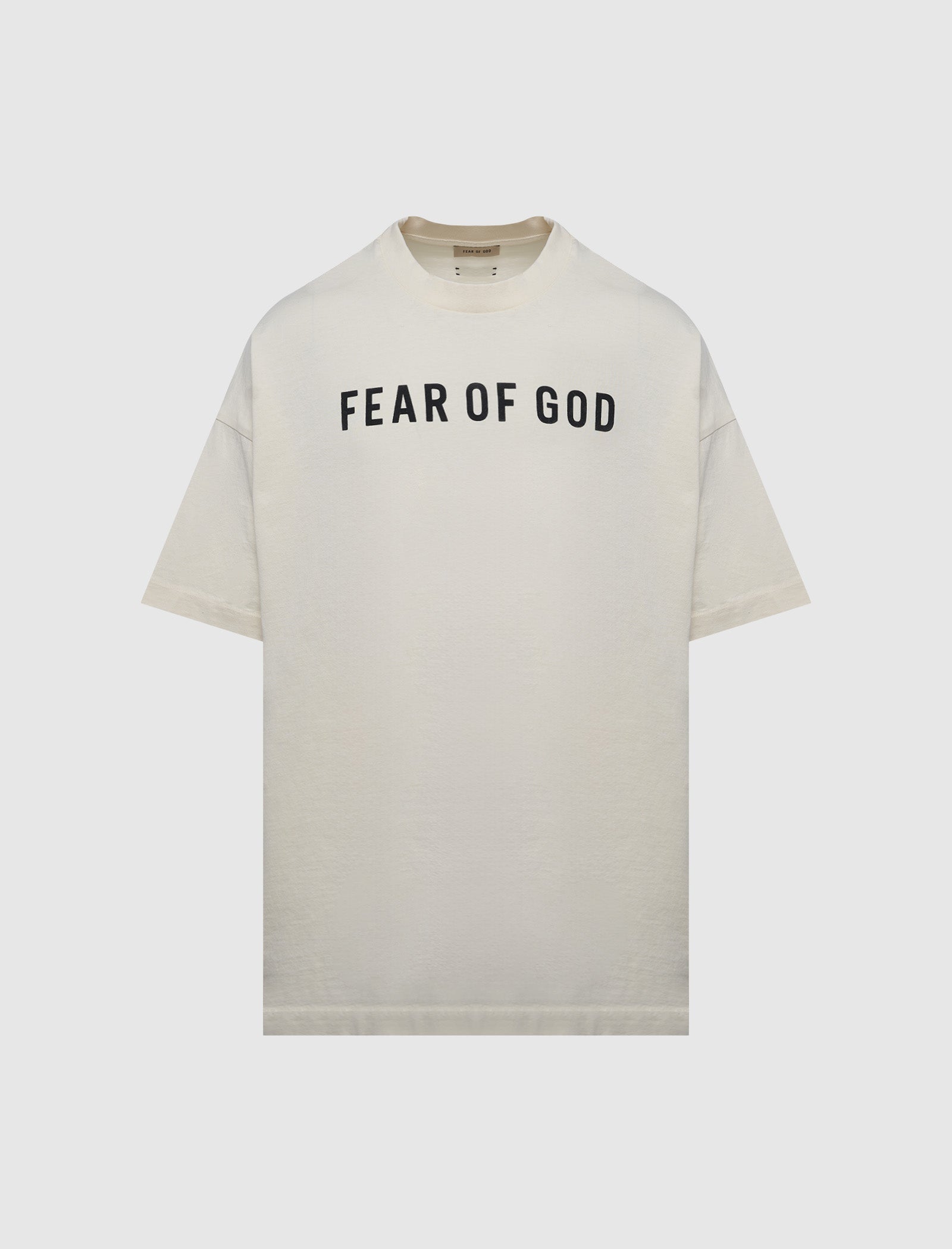 Fear of God Essential Logo Printed T-Shirt for Men - Casual Streetwear Tee for Everyday Wear and Layering