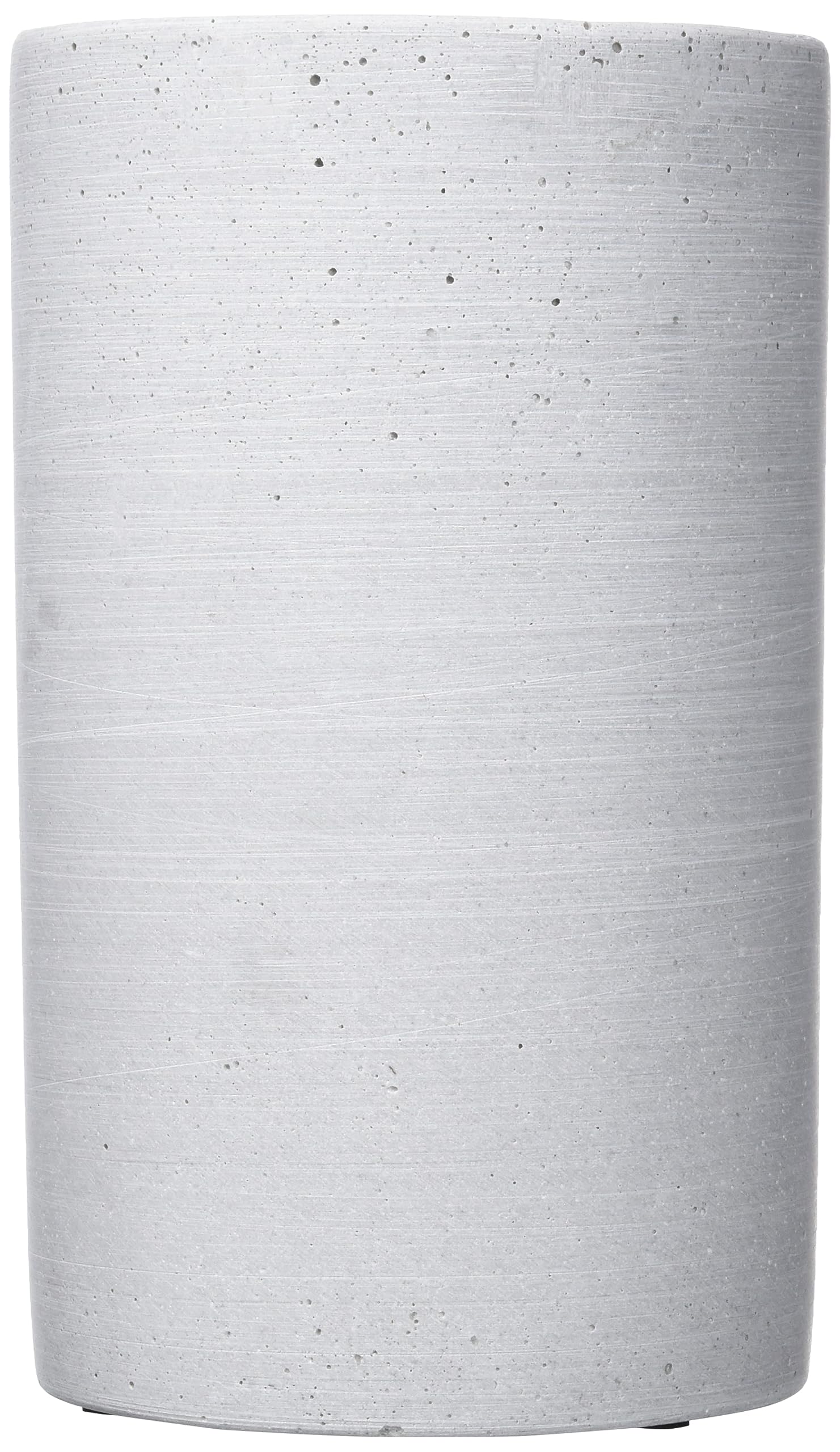 Modern Light Grey Ceramic Vase - 20cm Height, 12cm Diameter - Minimalist Home Decor for Living Room, Bedroom, Office & Wedding Centerpiece - S COLUNA Collection