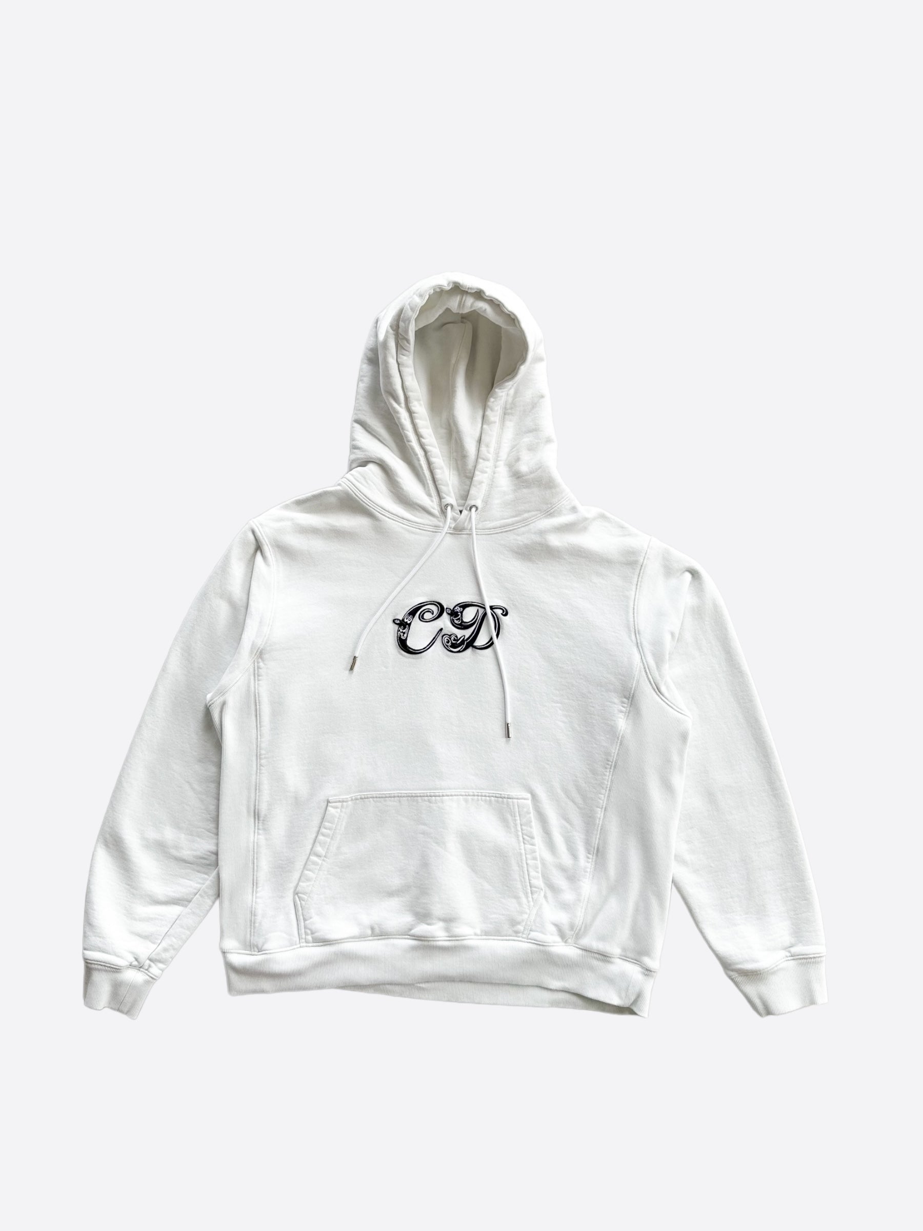 Dior Kenny Scharf White Embroidered Logo Hoodie - Limited Edition Luxury Streetwear for Men & Women | Perfect for Casual Wear, Street Style & Fashion Collectors