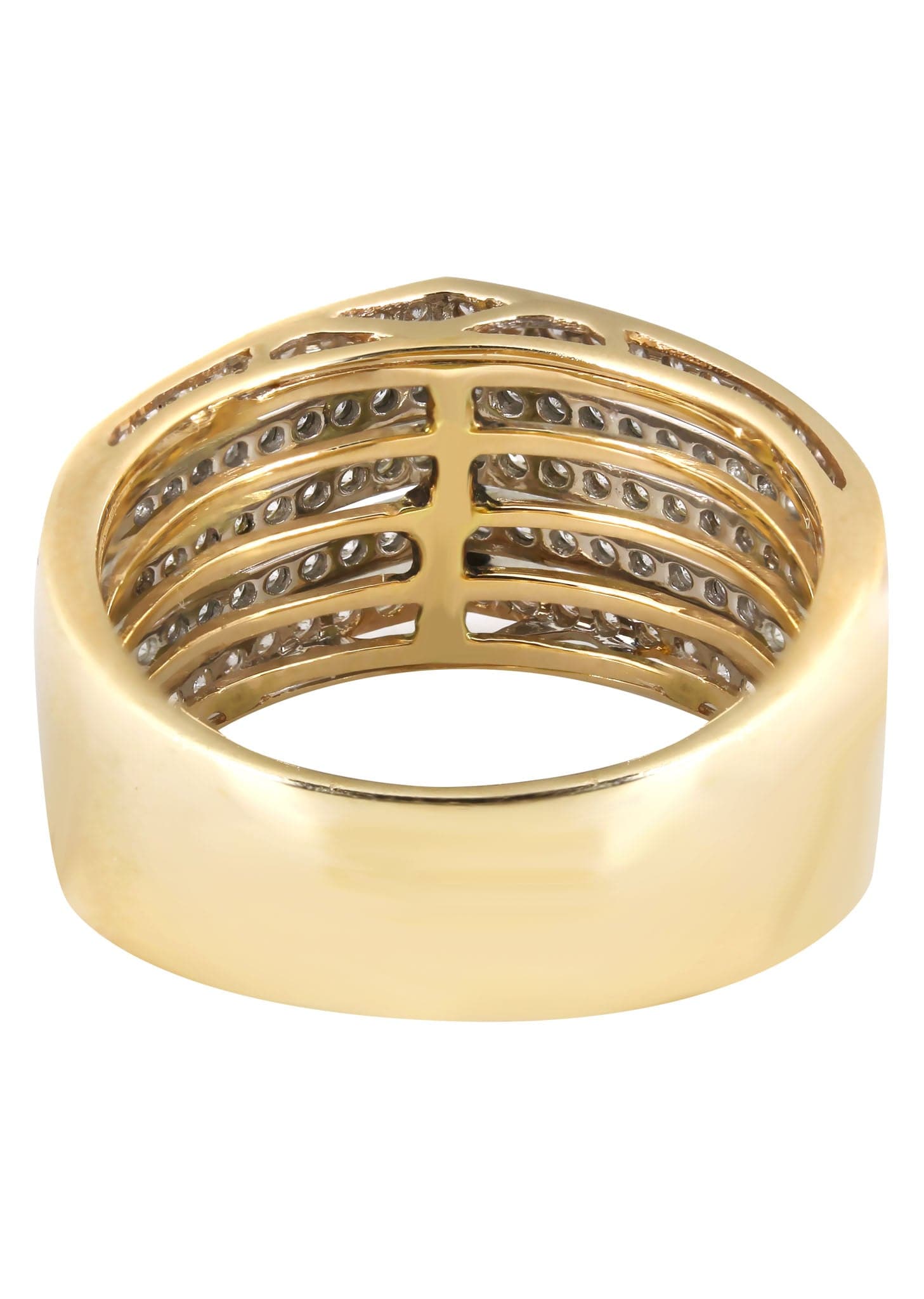 14K White Gold Diamond Cocktail Ring for Women | 0.59 Carat Round Cut Solitaire | 6.15 Grams | Elegant Evening Wear & Special Occasion Jewelry