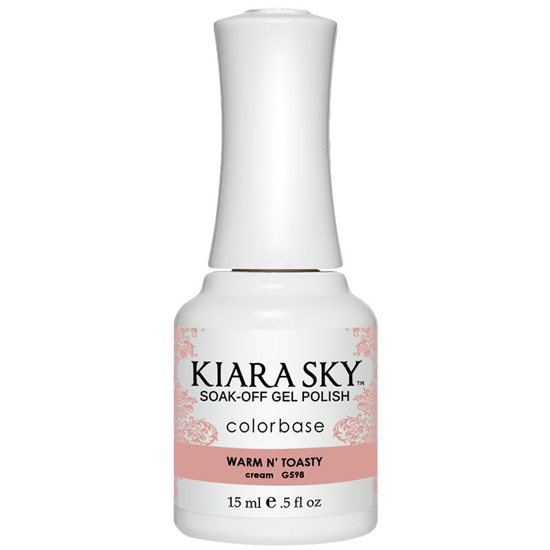 Gel Polish G598 Warm N Toasty - Long Lasting Nail Polish Kit for Home & Salon Manicures - Perfect for Fall & Winter Nail Designs