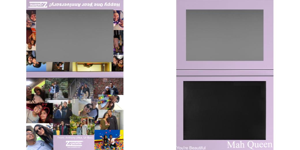 Custom Extra Large Magnetic Z Palette for Makeup Artists - Perfect for Organizing Eyeshadows, Blushes & Cosmetics On-The-Go