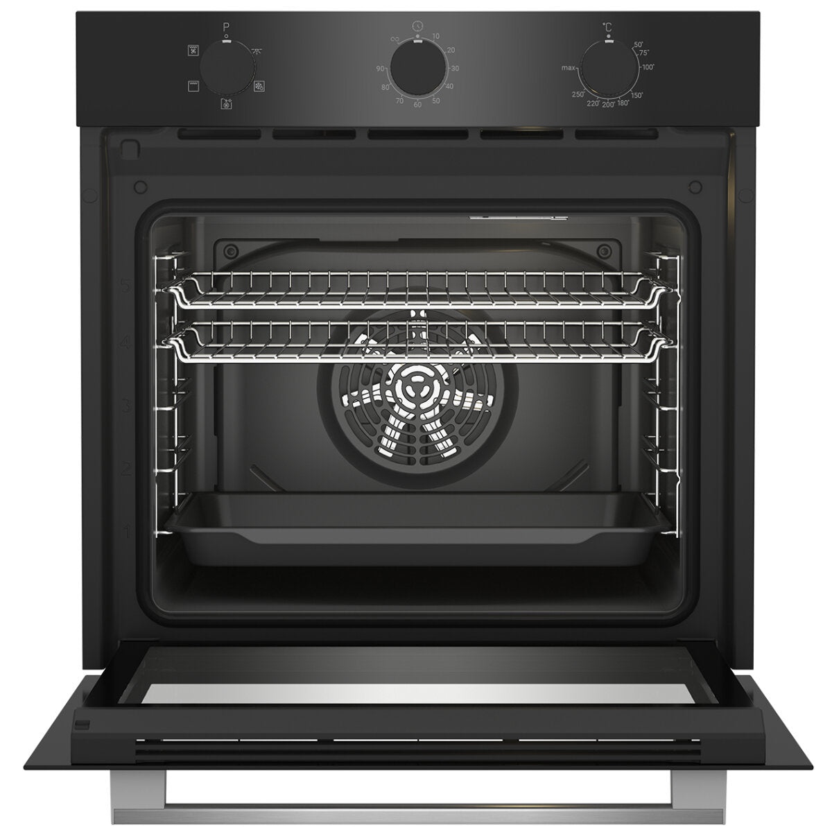 Brand New Altus 60cm Built-In Black Oven ABO6850FB - Multi Function, 3 Year Warranty - Perfect for Baking, Roasting & Cooking Family Meals
