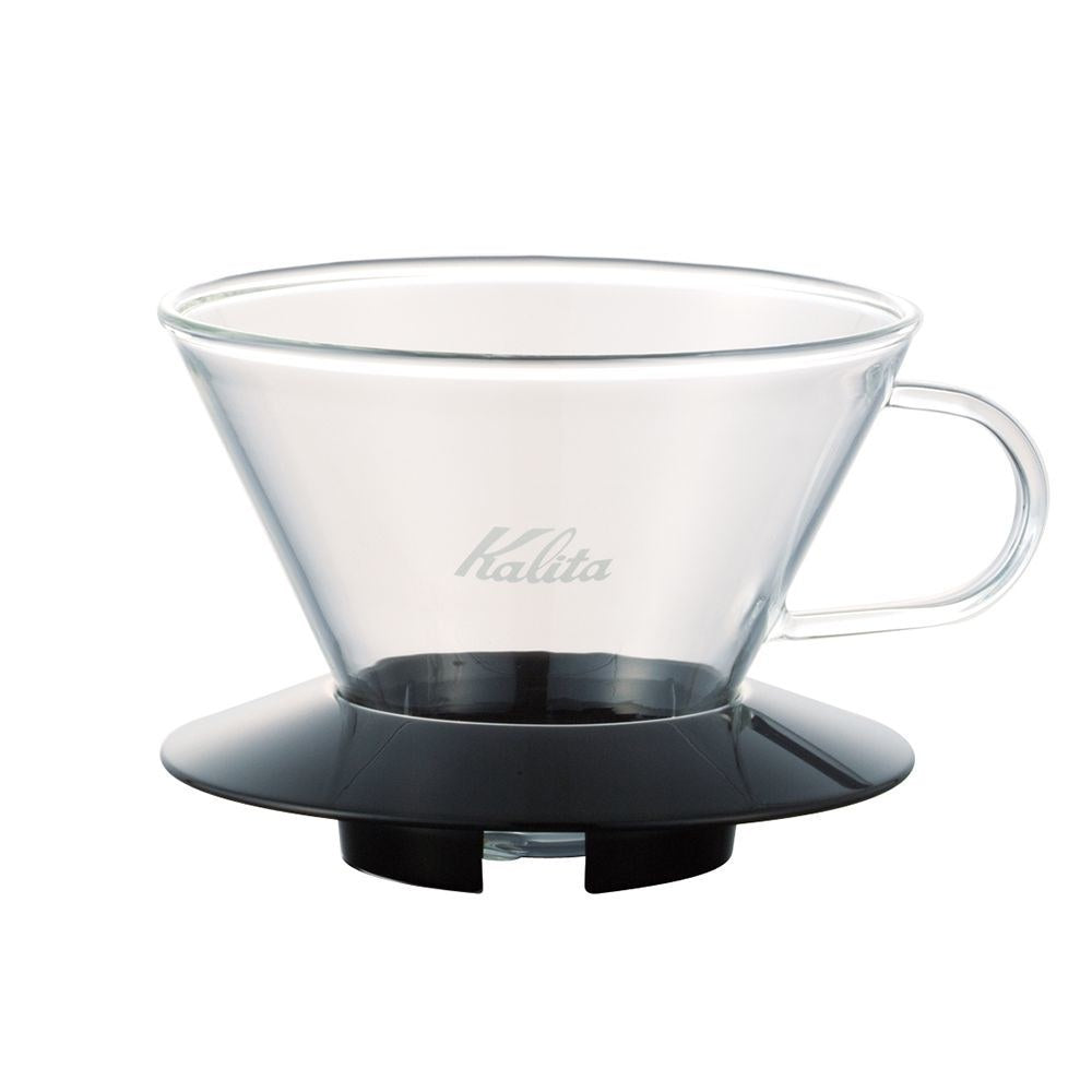 Kalita Wave 185 Glass Coffee Dripper - Pour Over Coffee Maker for Specialty Brewing | Perfect for Home, Office & Specialty Coffee Shops