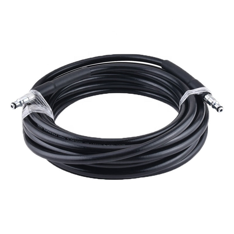 Aiko 20M High-Pressure Hose with Durable Rubber Insulation - 2 X 3/8 Inch Male Thread (Coupling Not Included) | Model HOSE 20M | Ideal for Water Transfer, Irrigation & Industrial Applications