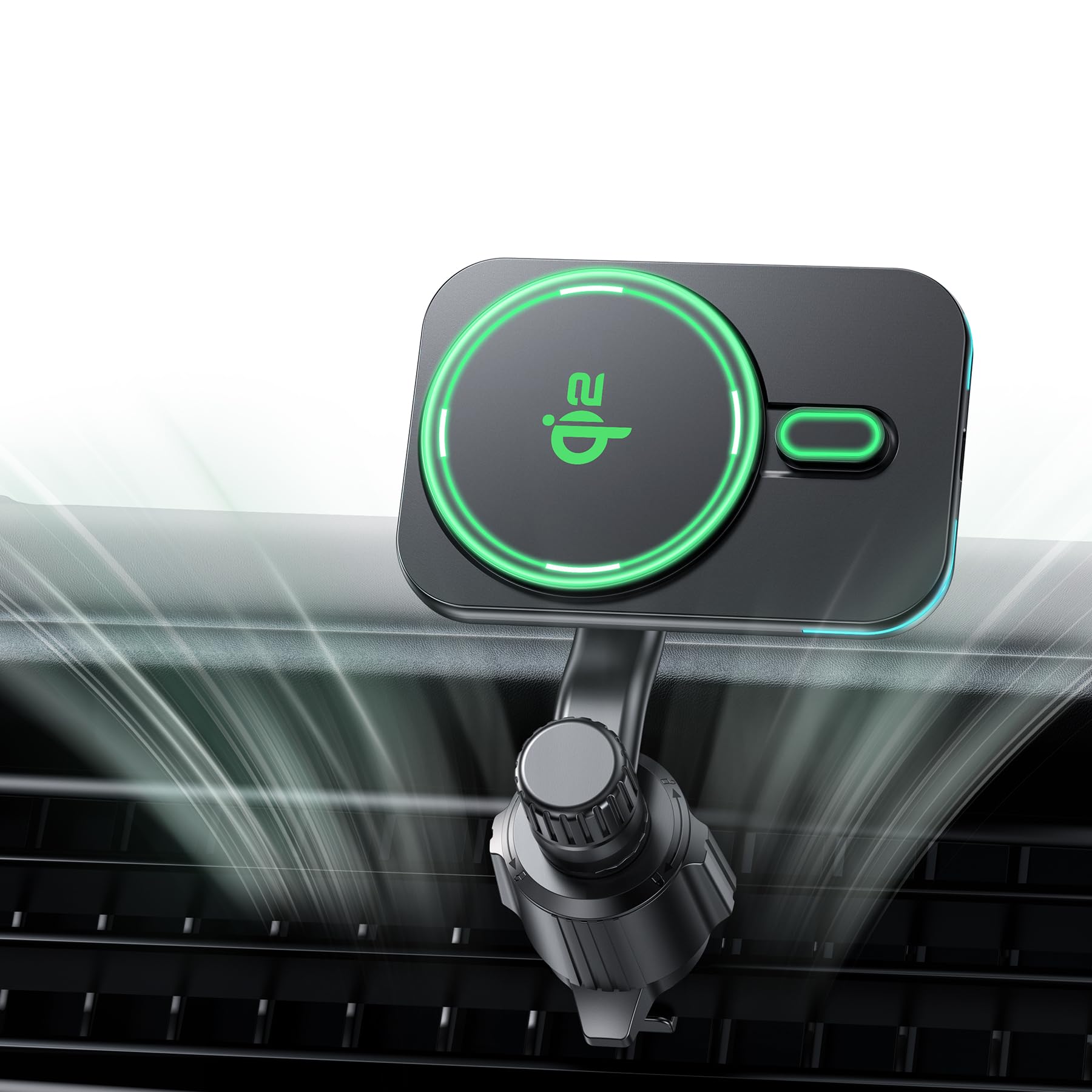 Qi2 15W MagSafe Car Charger Mount - Qi2 Certified Magnetic Wireless Car Phone Holder for iPhone 16/15/14/13/12 Pro Max Plus - Fast Charging Air Vent Mount for Safe Driving & Hands-Free Navigation