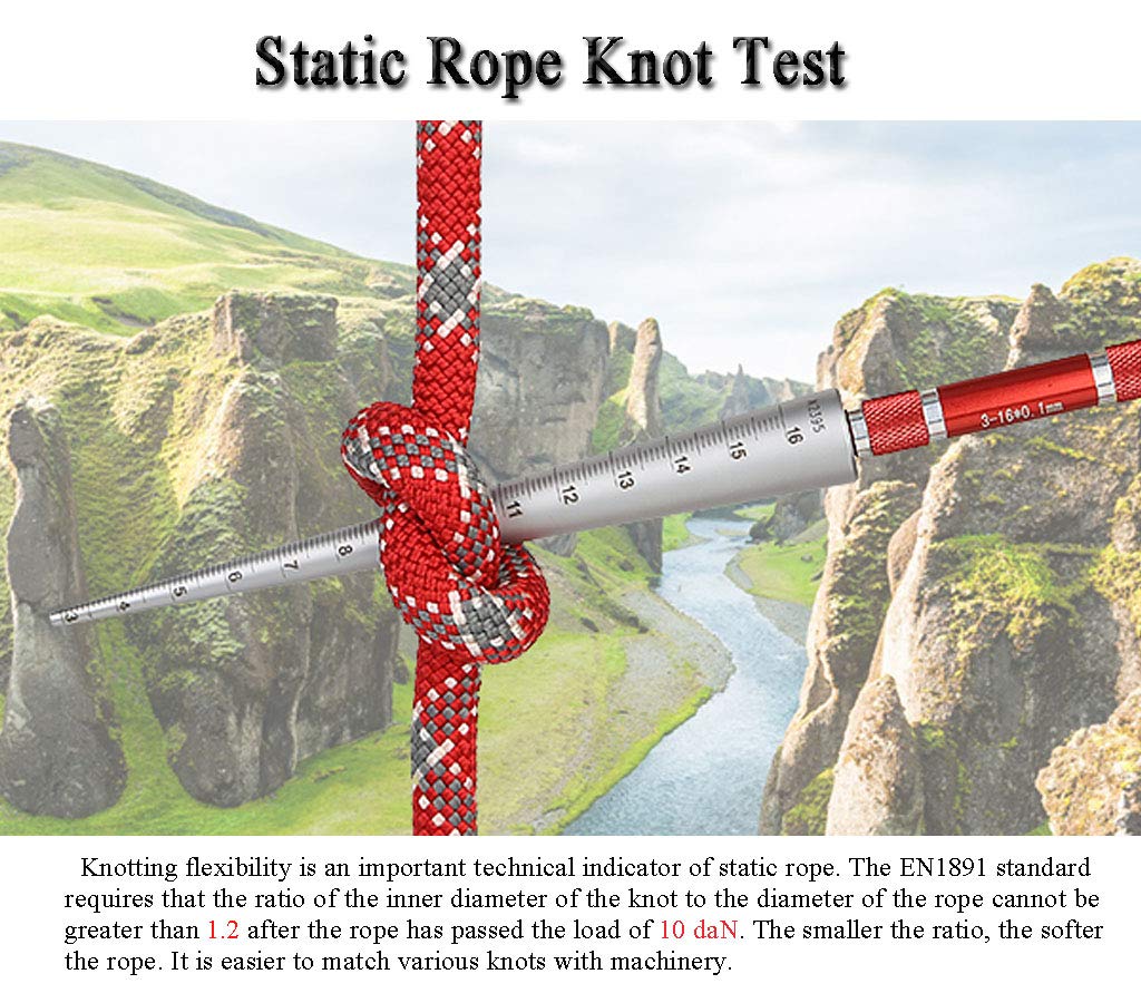 11mm Static Rope - 26KN High Strength Safety Rope for Rock Climbing, Camping & Working at Heights | Durable Climbing Equipment for Outdoor Adventures & Professional Use