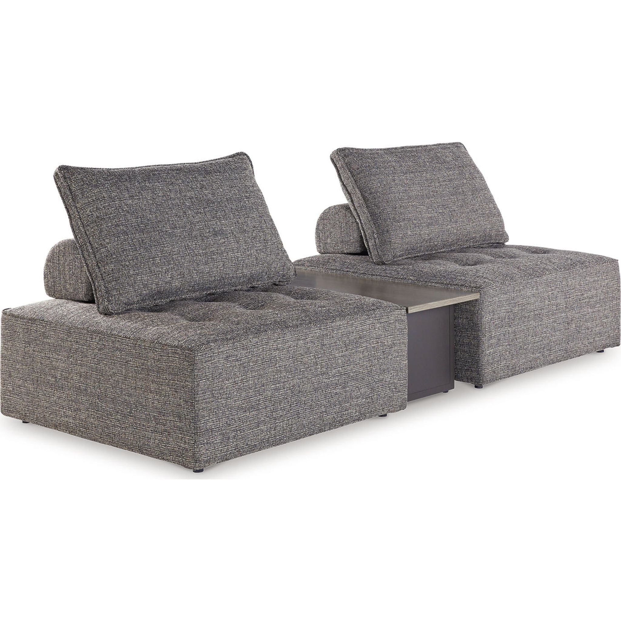 Bree Zee 3-Piece Outdoor Modular Sectional Sofa Set - Water-Resistant Brown Patio Furniture for Garden, Poolside & Backyard Relaxation