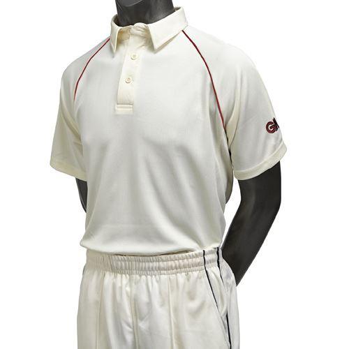 Gunn & Moore Premier Club Junior Cricket Shirt - Short Sleeve Youth Cricket Jersey for Boys & Girls - Perfect for Cricket Practice, Matches & Team Sports